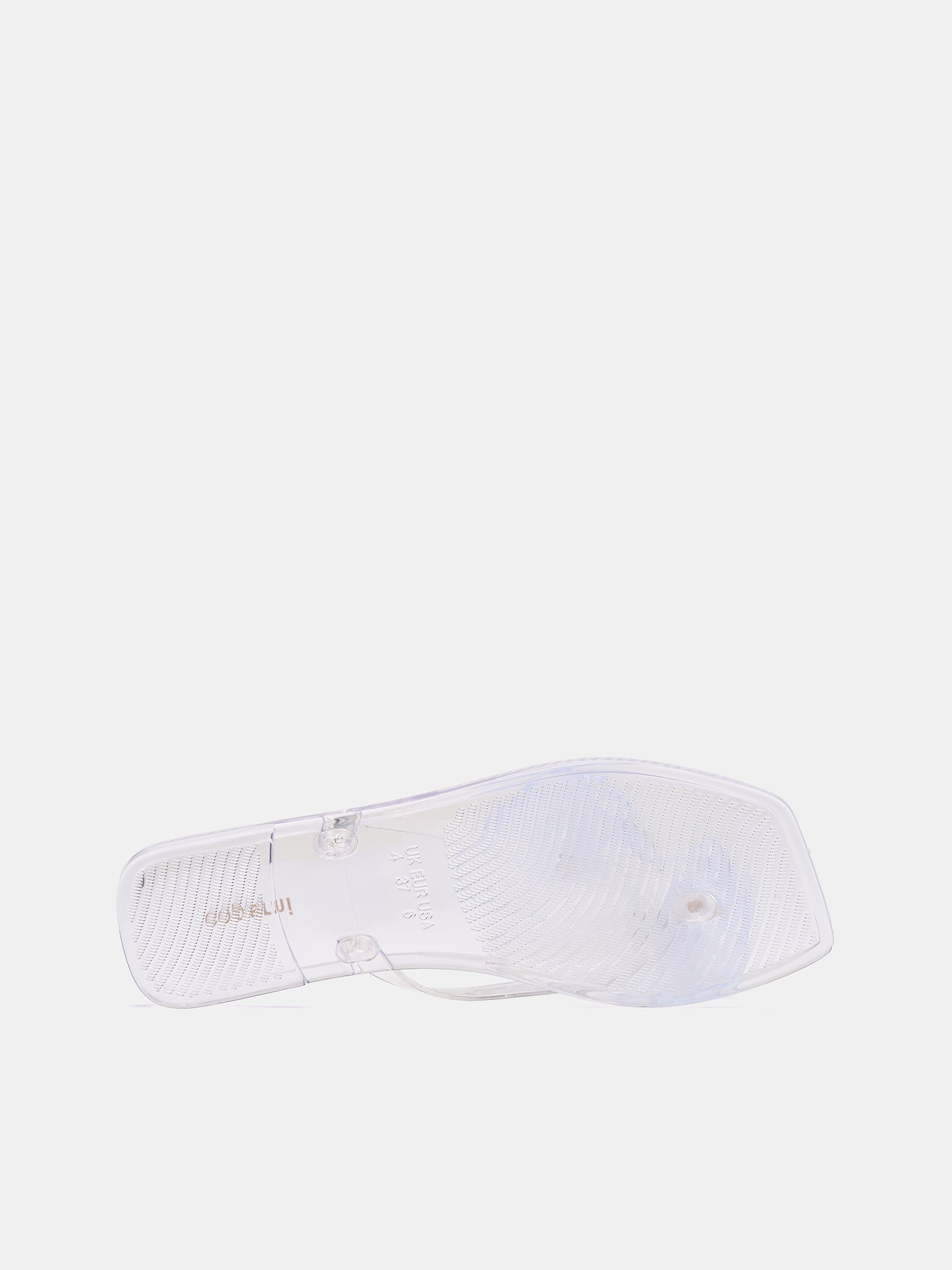 Silicone Flower Flat Sandals (COPSH84F9013-CLEAR)