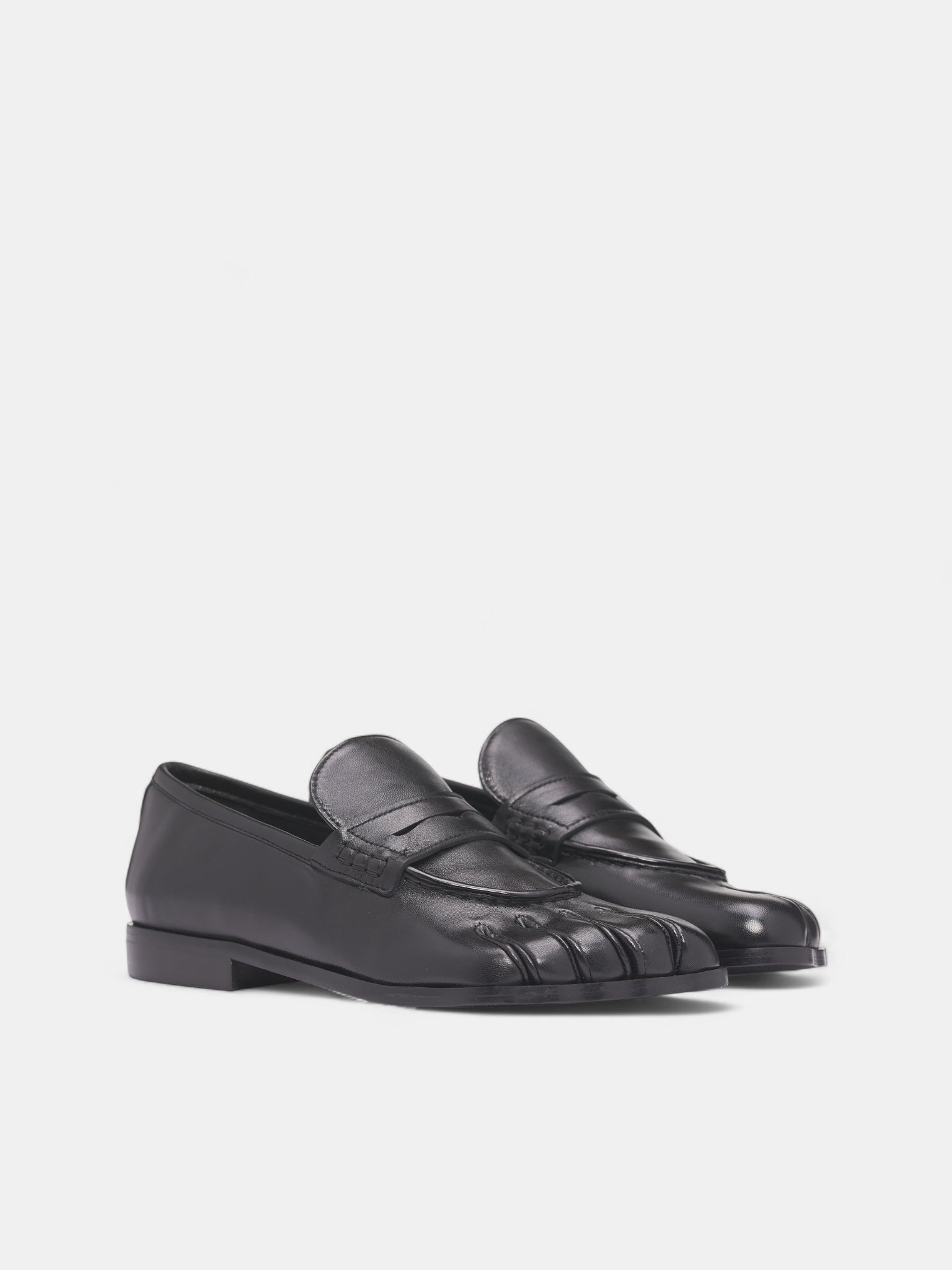 Black Five Toe Penny Loafers (COPSH88F6060-BLACK)