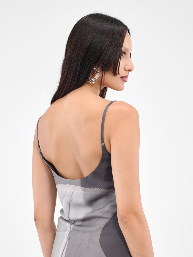 Layered Corset Dress (CORSET-ANKLE-DRESS-PRINT-MULTI)