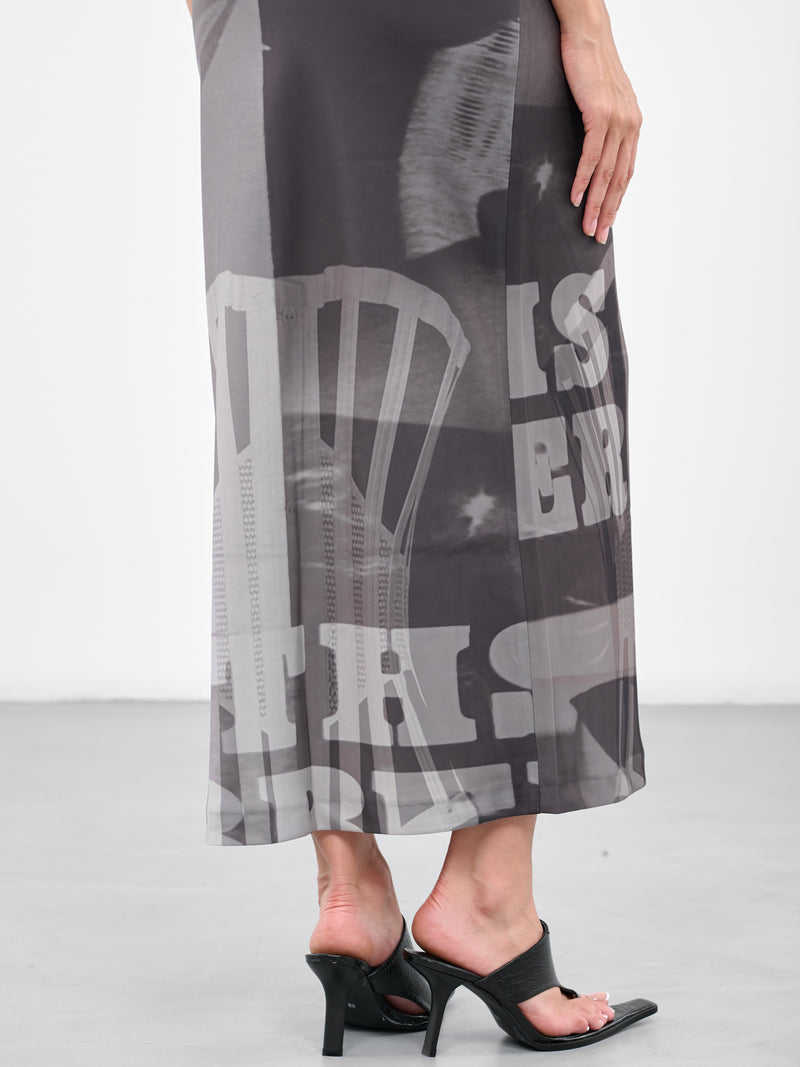 Layered Corset Dress (CORSET-ANKLE-DRESS-PRINT-MULTI)