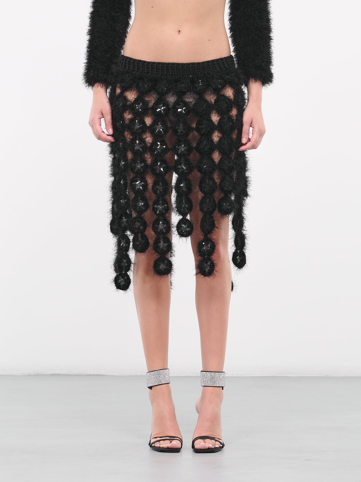 Furry Knit Skirt (CRSK02BK-ANGEL-BLACK)
