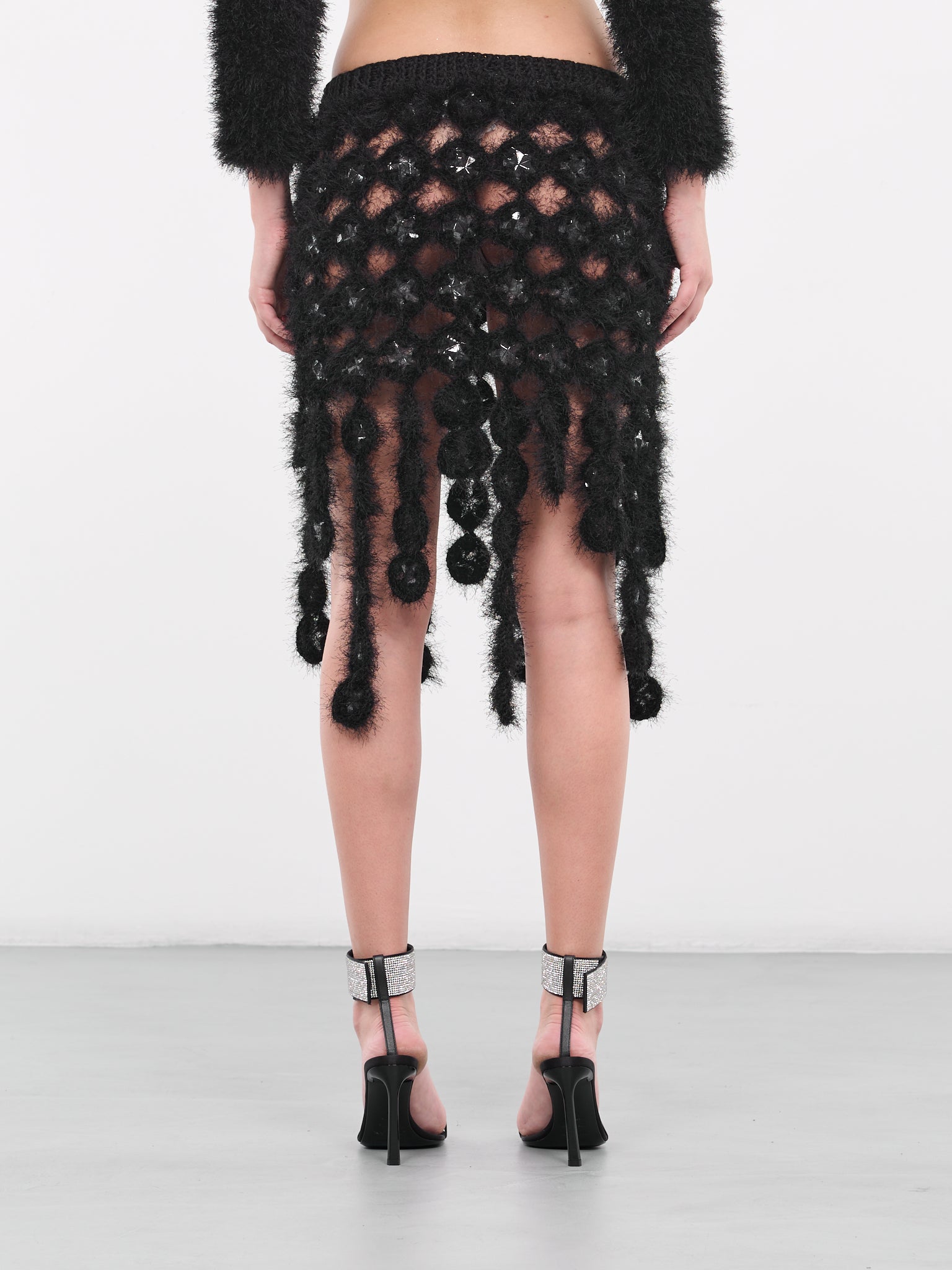 Furry Knit Skirt (CRSK02BK-ANGEL-BLACK)