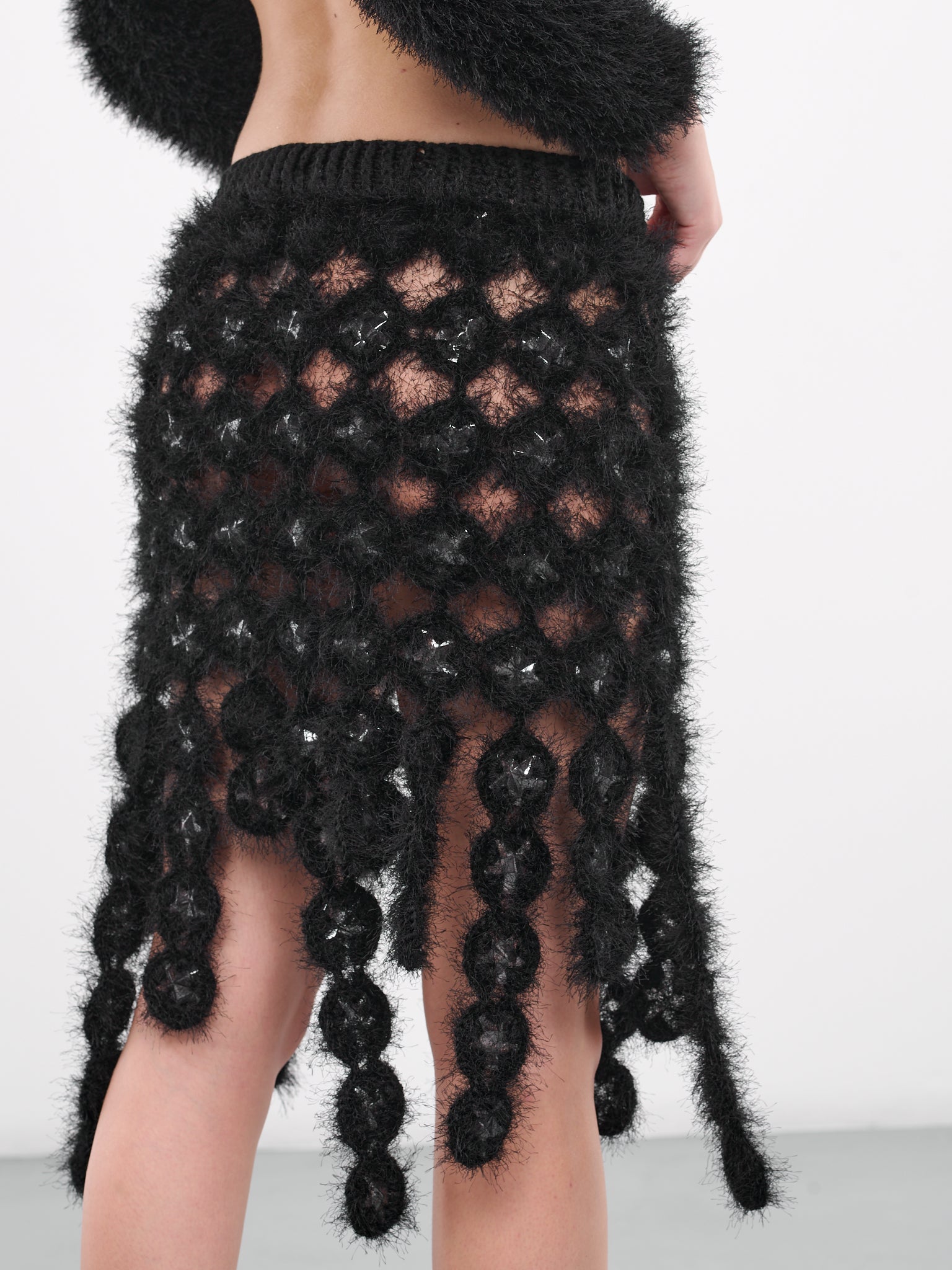 Furry Knit Skirt (CRSK02BK-ANGEL-BLACK)