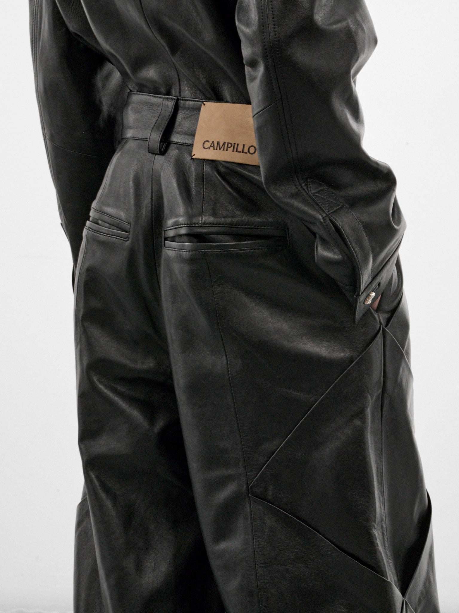 Cruces Black Leather Pants (CRUCES-PANTS-BLACK)