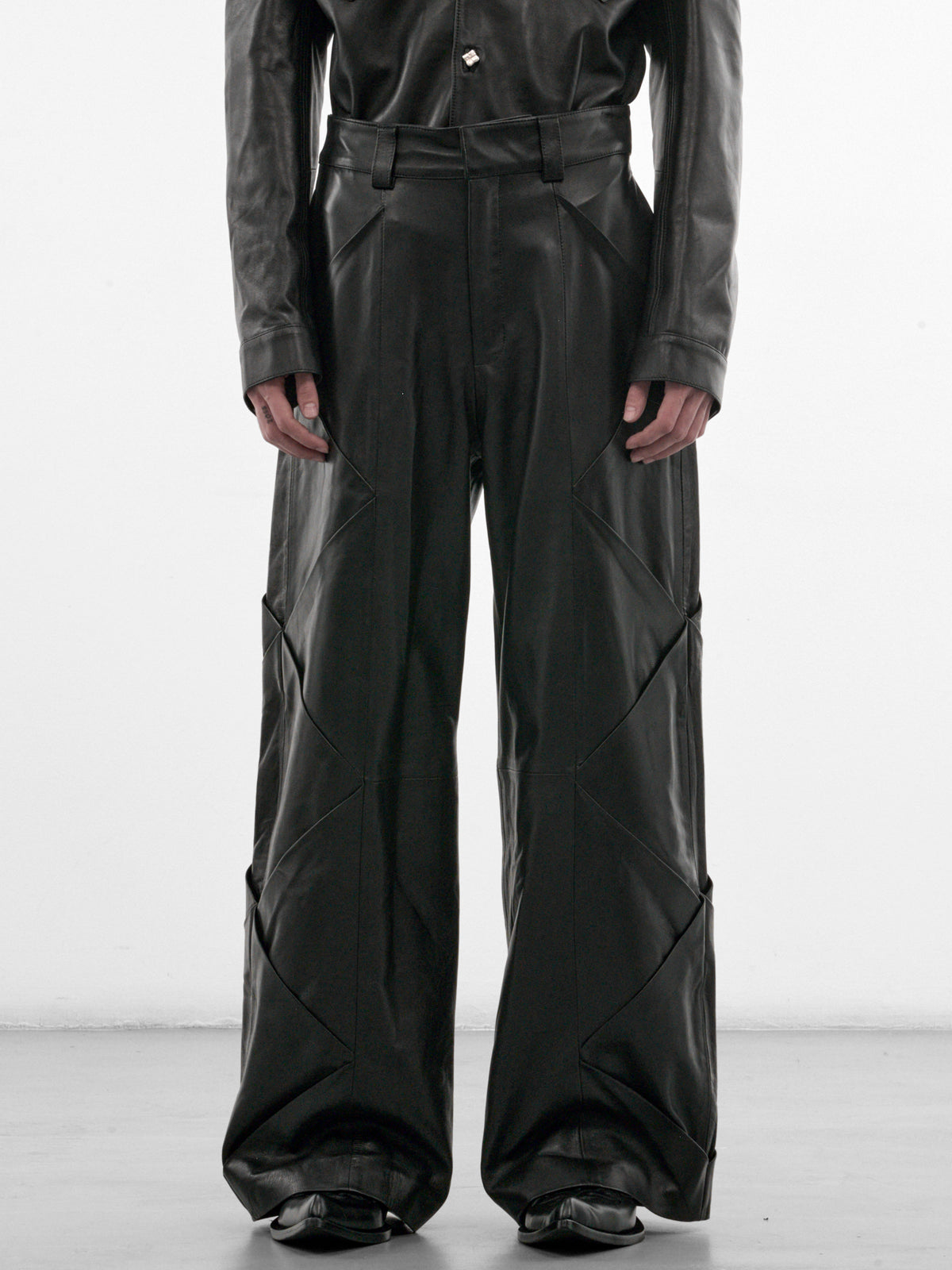 Cruces Black Leather Pants (CRUCES-PANTS-BLACK)