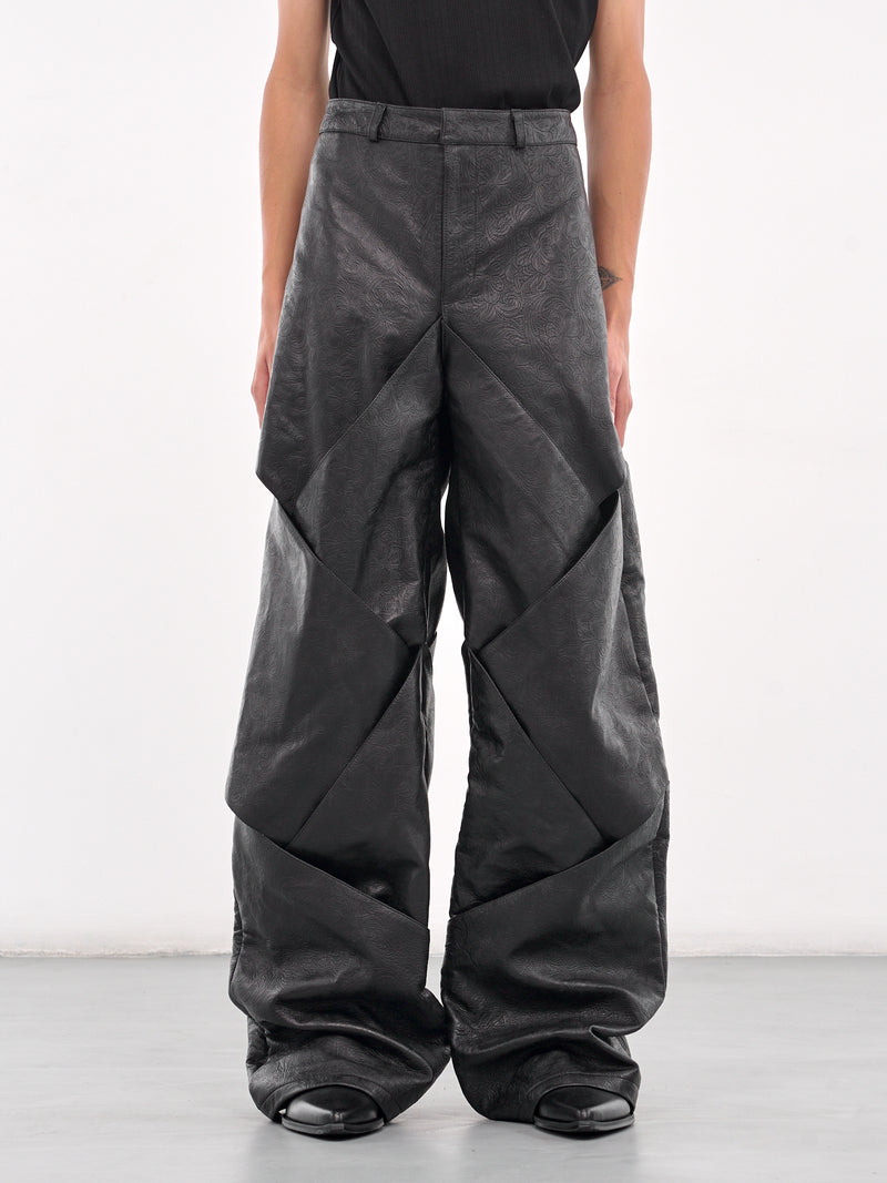 Cruzado Trousers (CRUZADO-EMBOSSED-BLACK)