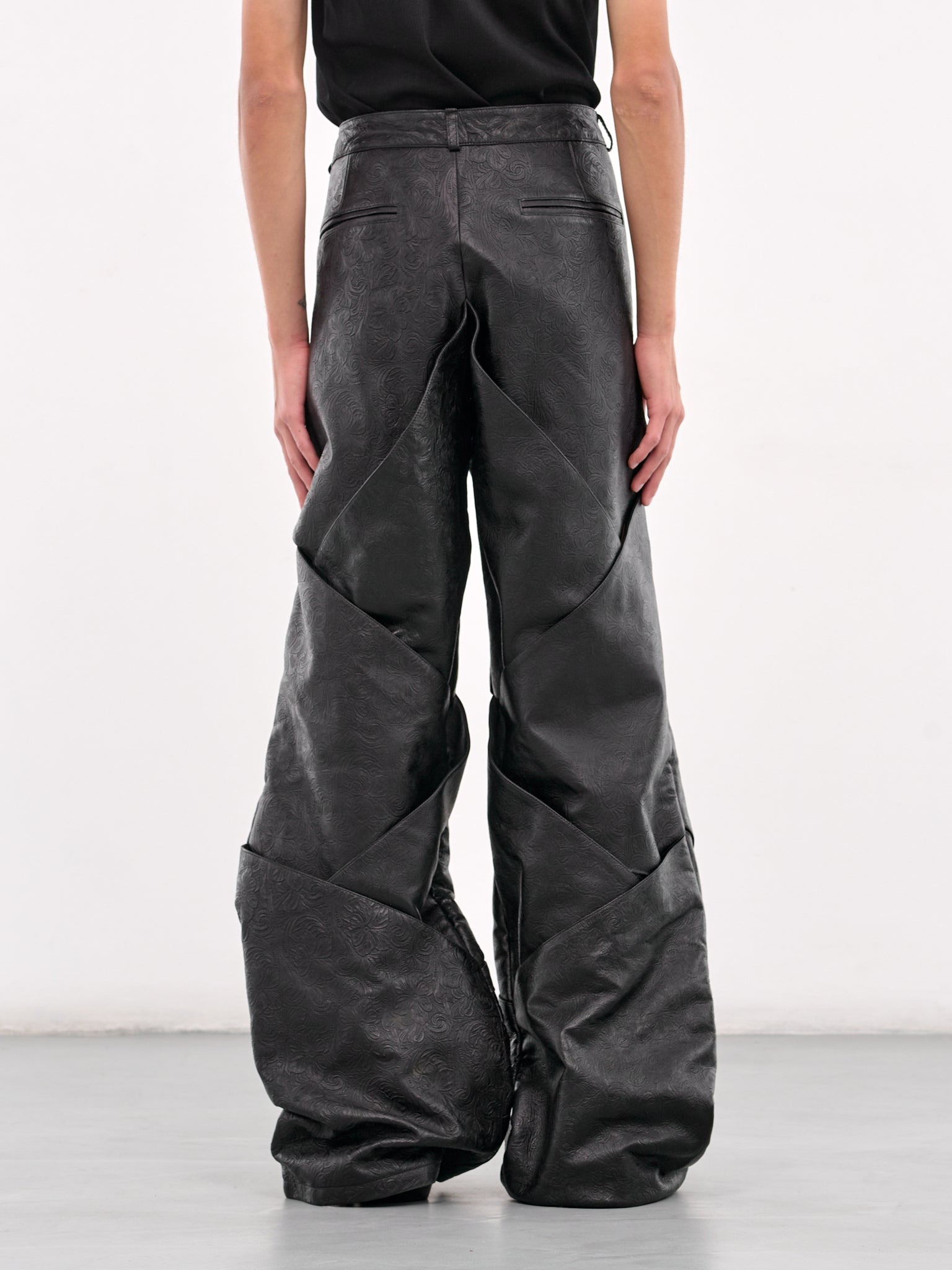 Cruzado Trousers (CRUZADO-EMBOSSED-BLACK)