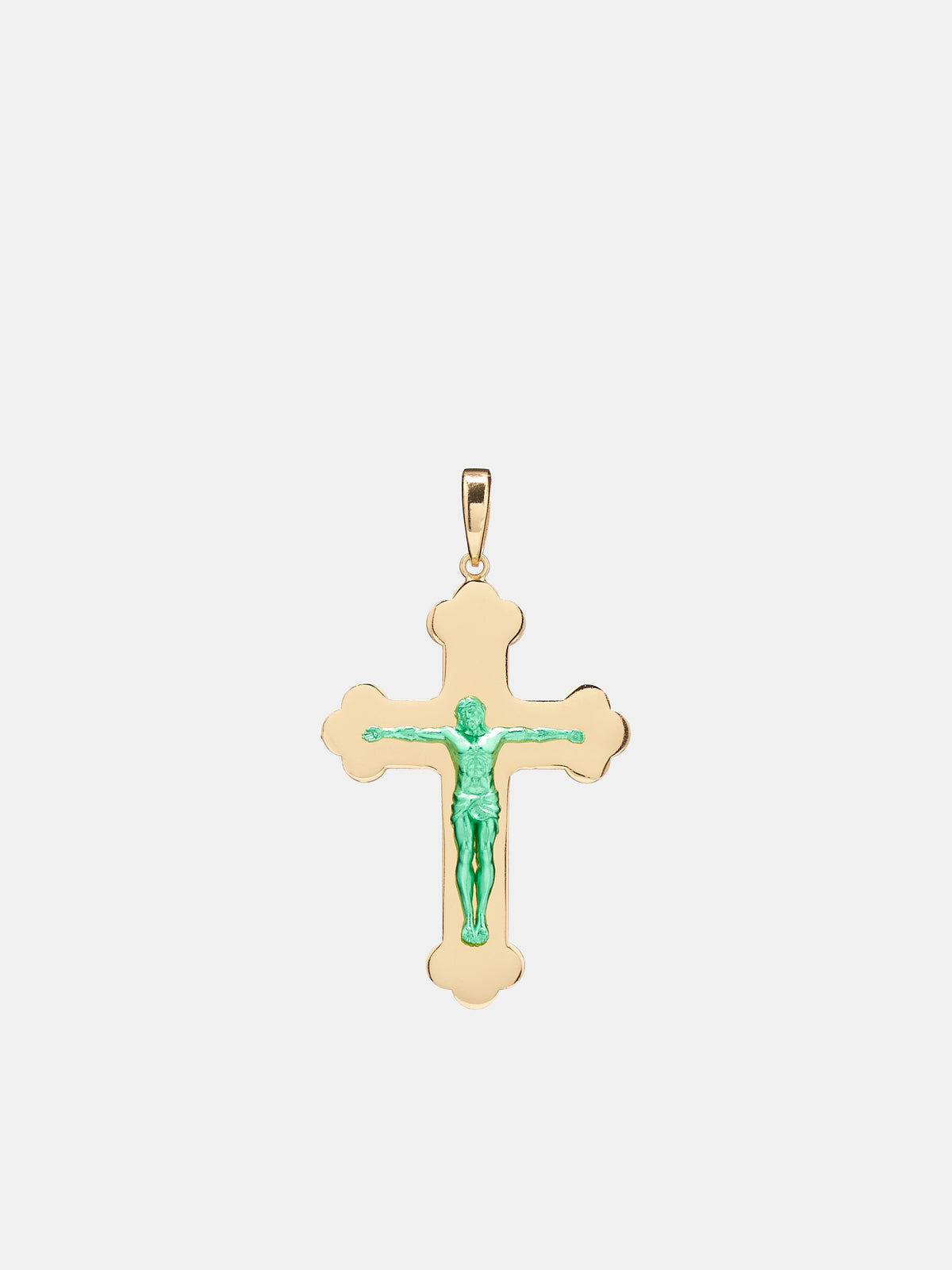 The Medium Jesus Piece (CRVEPLM-YELLOW-GOLD)