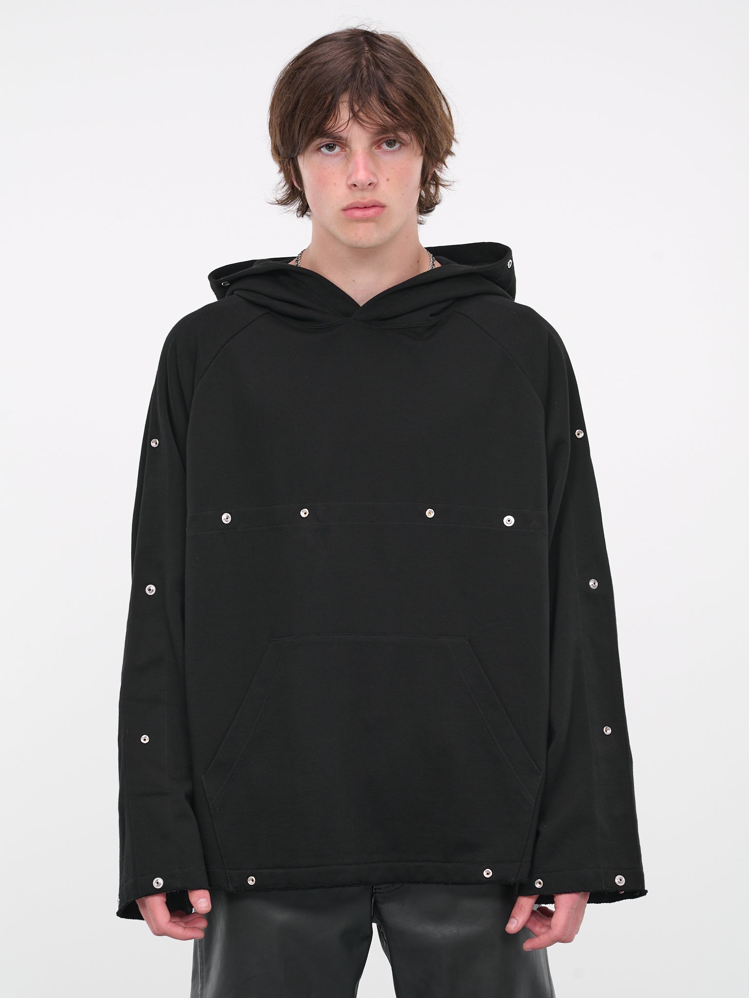 Snap Button Hoodie (CS01-BLACK)