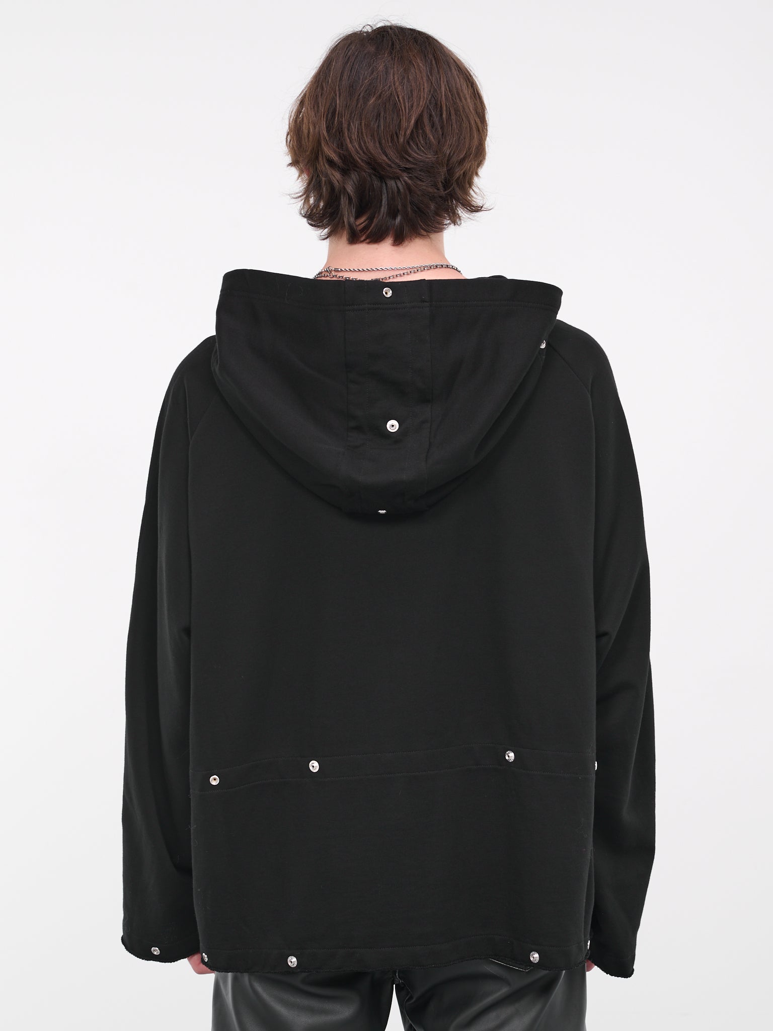Snap Button Hoodie (CS01-BLACK)