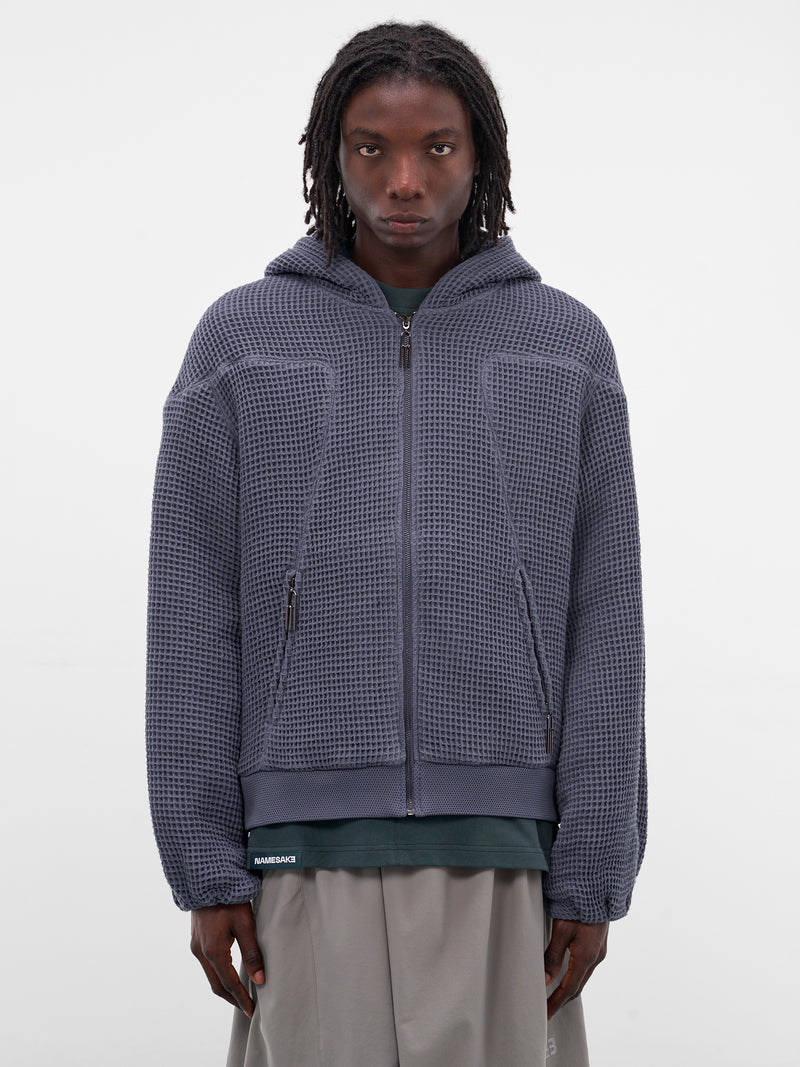 Earl Blue Waffle Knit Hoodie (CSW-00-DB-DEPTH-BLUE)