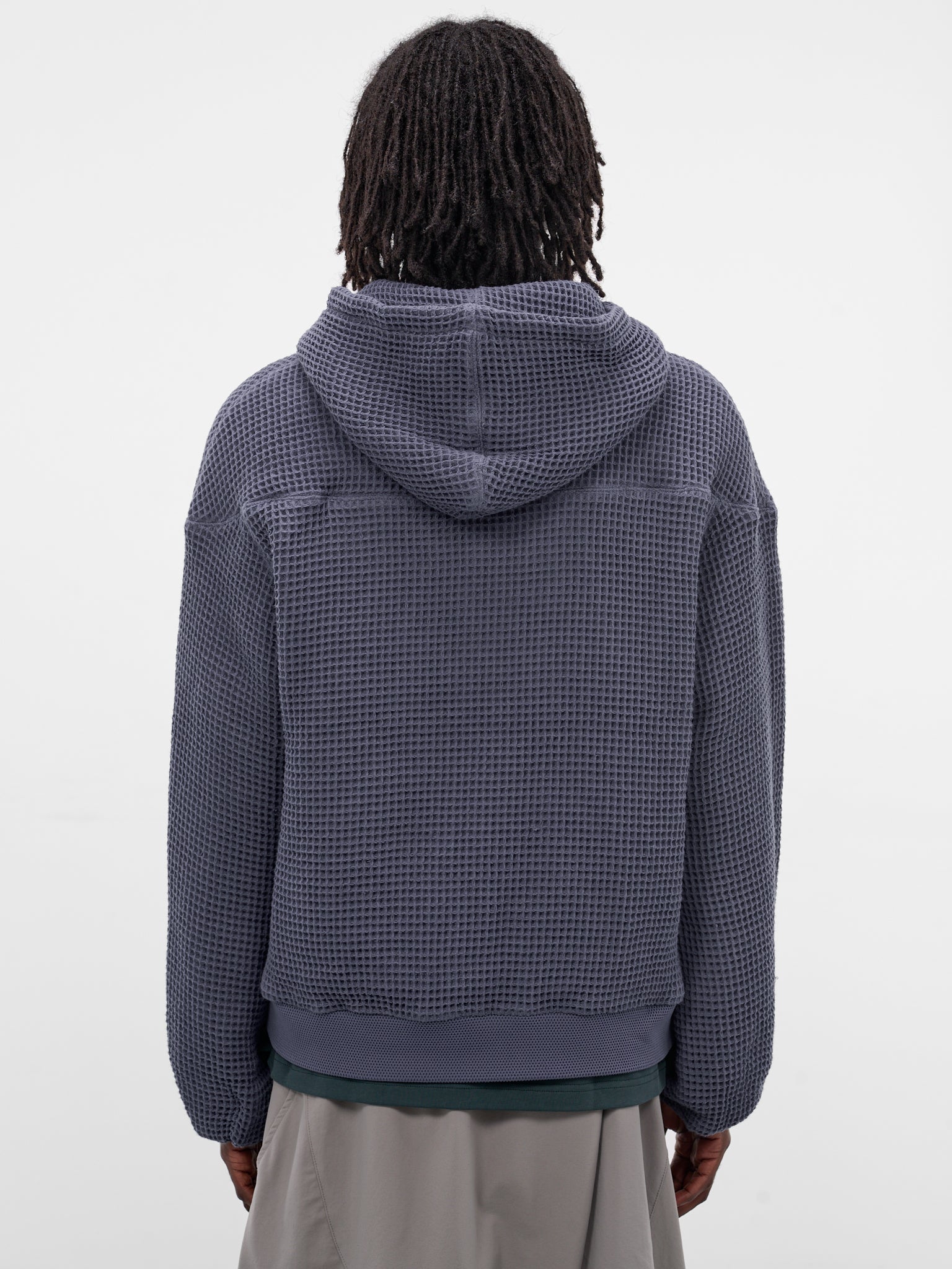 Earl Blue Waffle Knit Hoodie (CSW-00-DB-DEPTH-BLUE)