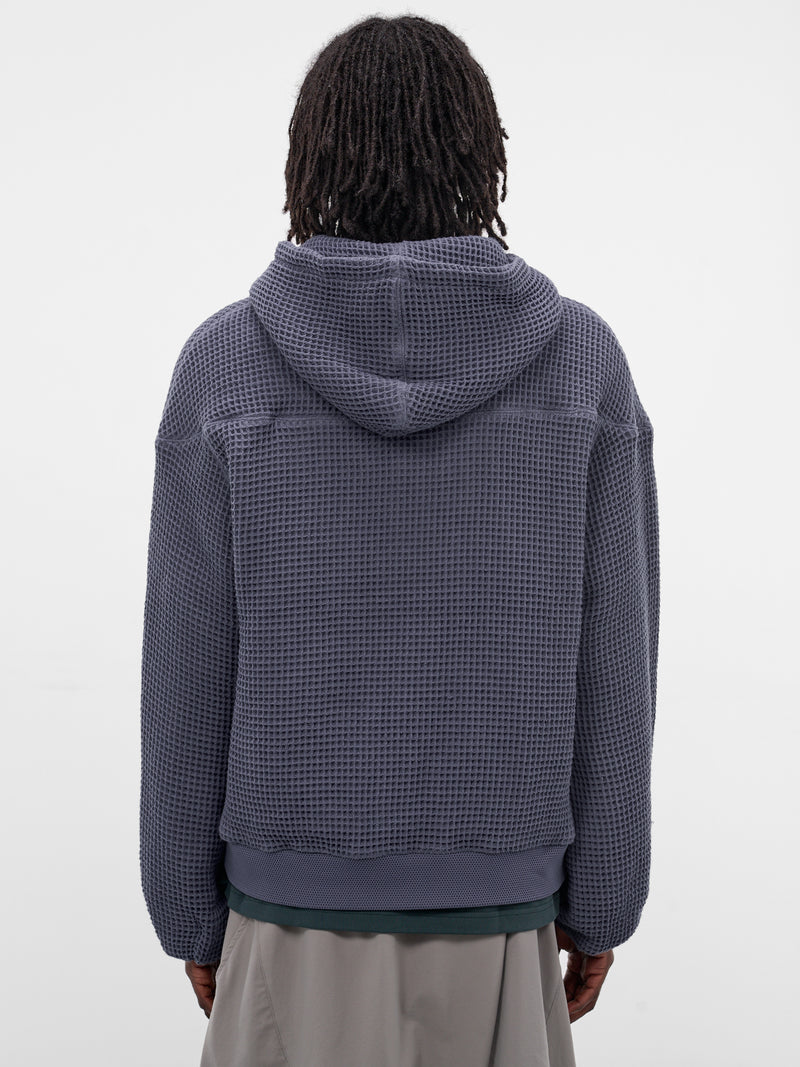 Earl Blue Waffle Knit Hoodie (CSW-00-DB-DEPTH-BLUE)