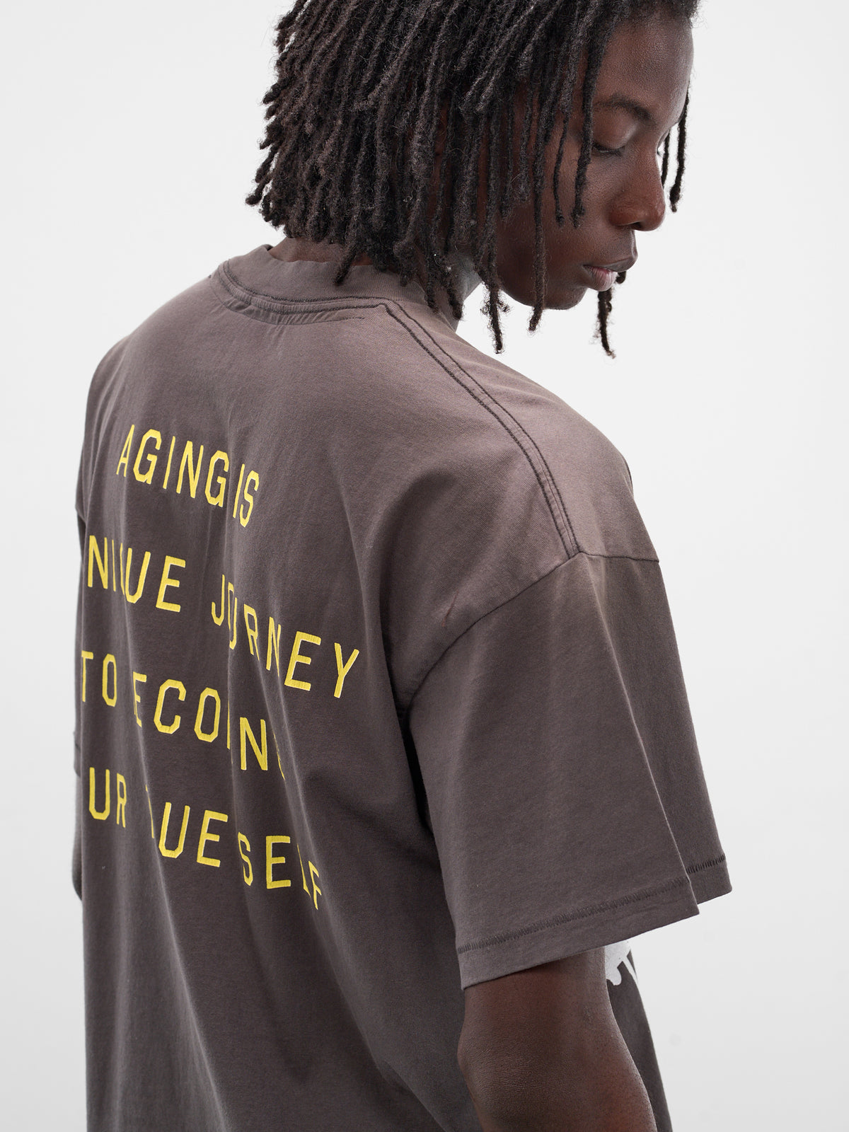 Black 'Nostalgic Girl' Graphic Tee (CT-SV-NGA-1005-BLACK)