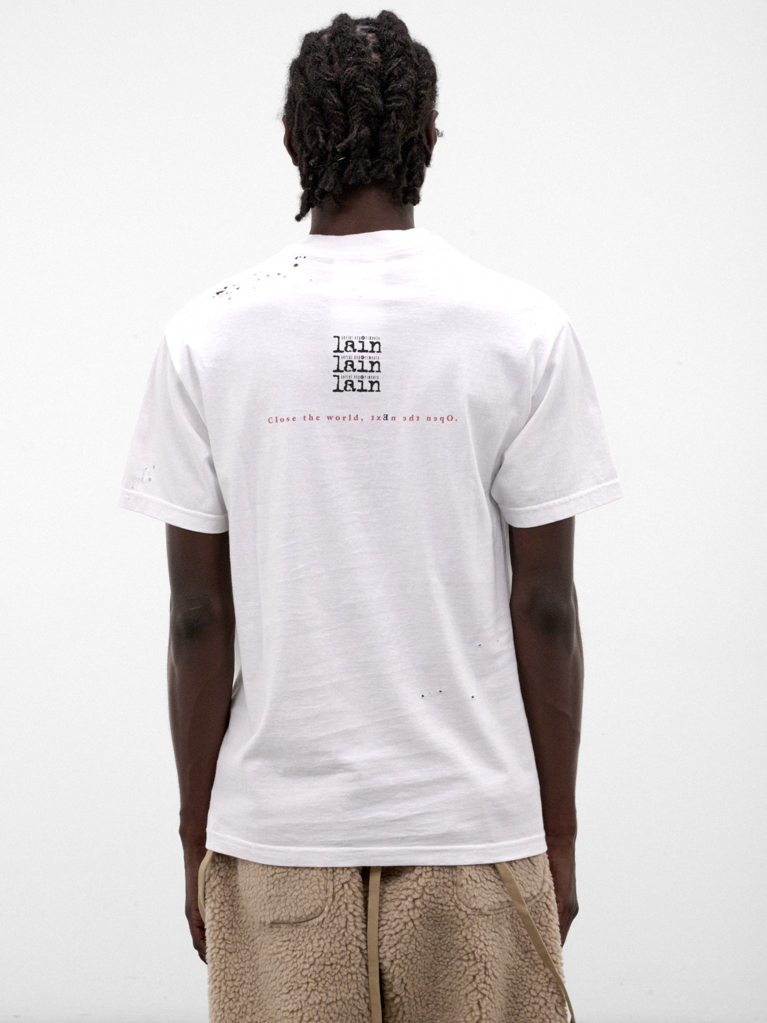 White SEV vs Lain Tee (CT-SV-NRA-1012-WHITE)