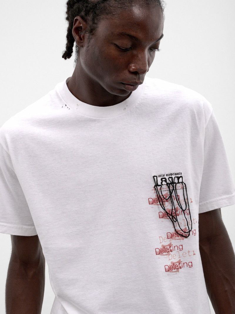 White SEV vs Lain Tee (CT-SV-NRA-1013-WHITE)