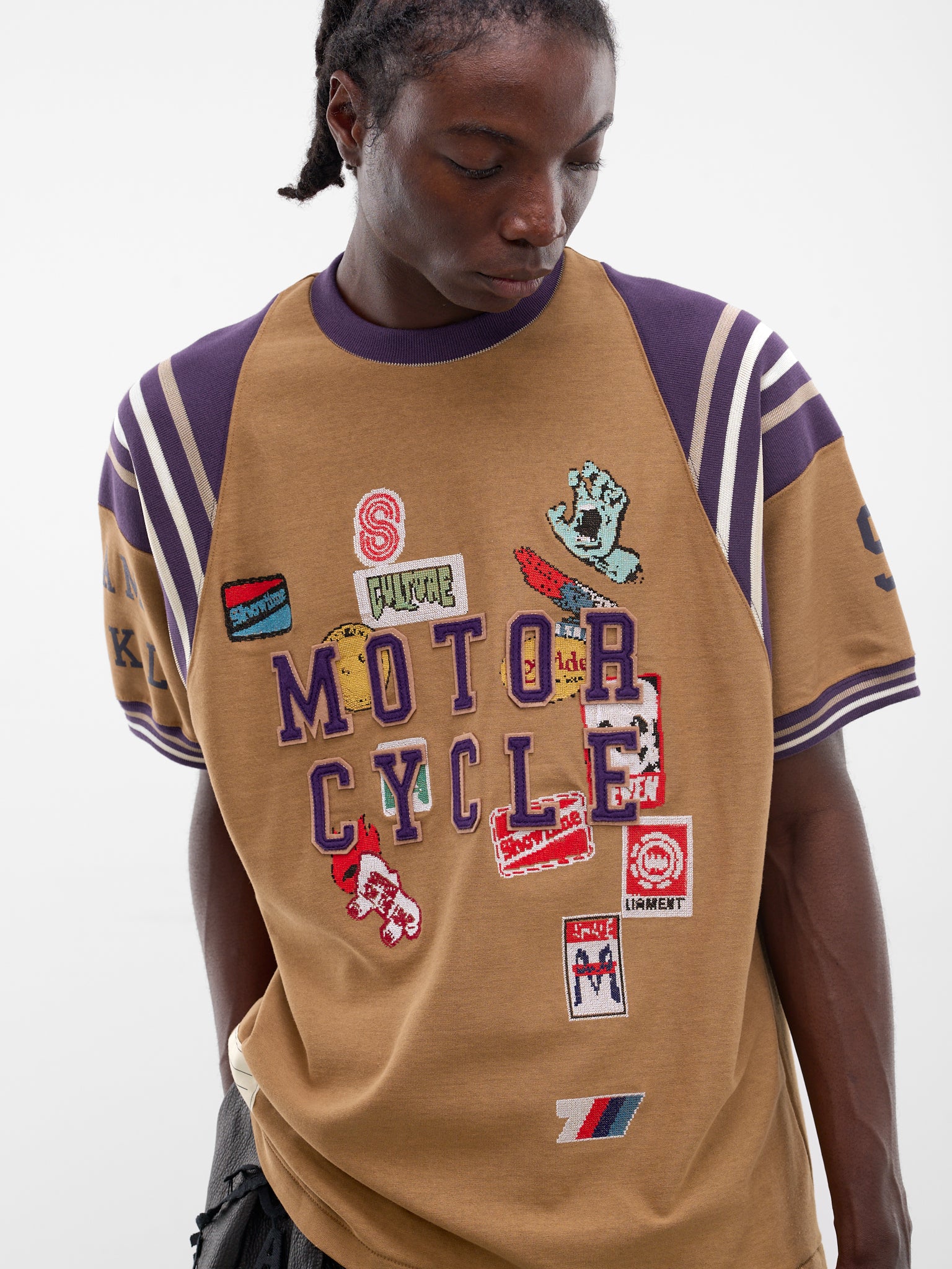 Beige Motorcycle Memories Practice Tee (CT-SV-NRS-1001-BEIGE)