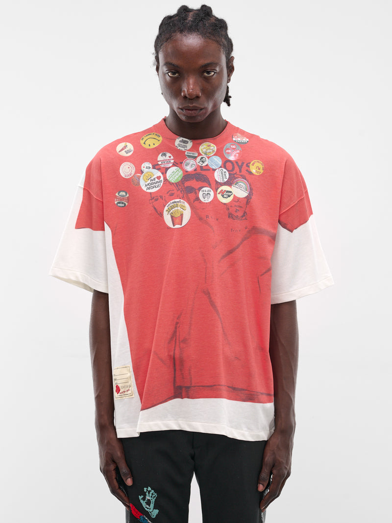 Trompe L'oeil Vintage Graphic Tee (CT-SV-NRS-1008-RED)