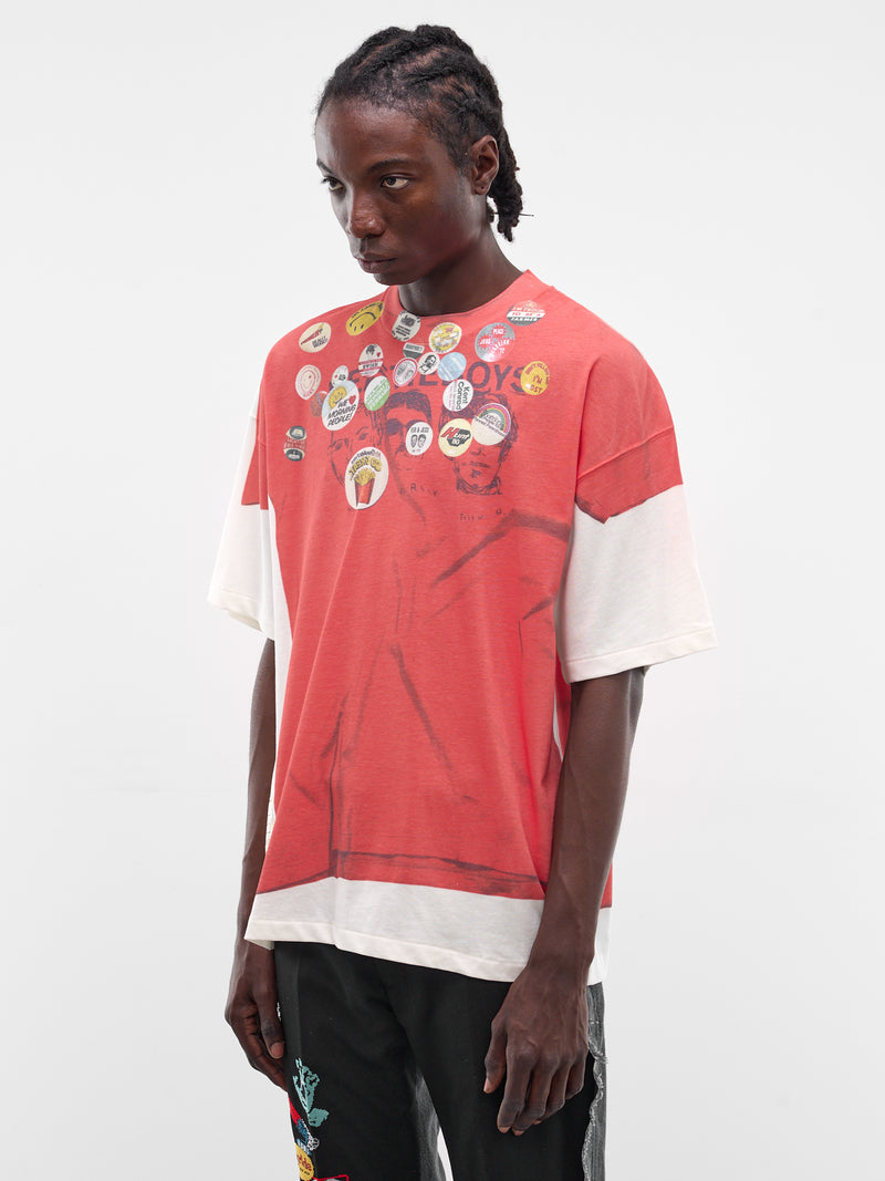 Trompe L'oeil Vintage Graphic Tee (CT-SV-NRS-1008-RED)
