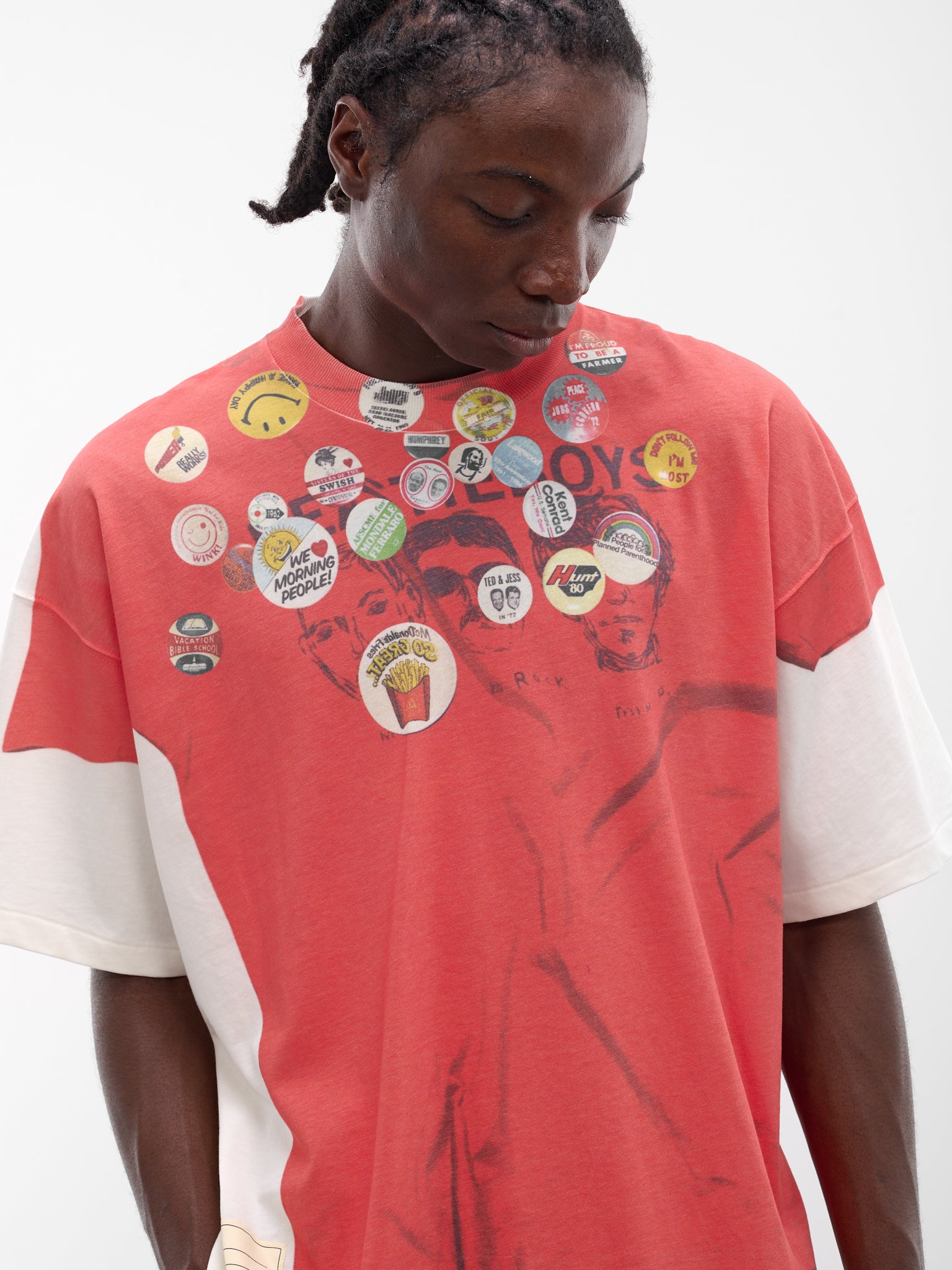 Trompe L'oeil Vintage Graphic Tee (CT-SV-NRS-1008-RED)