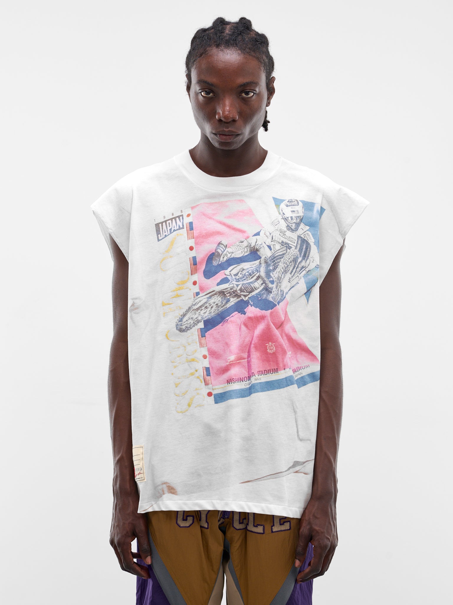 Trompe L'oeil Vintage Graphic Tee (CT-SV-NRS-1009-WHITE)