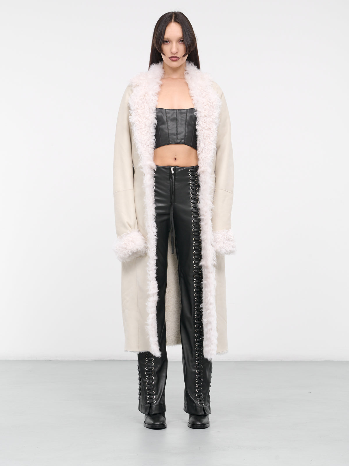 Shearling Coat (CT001USH-CREAM)
