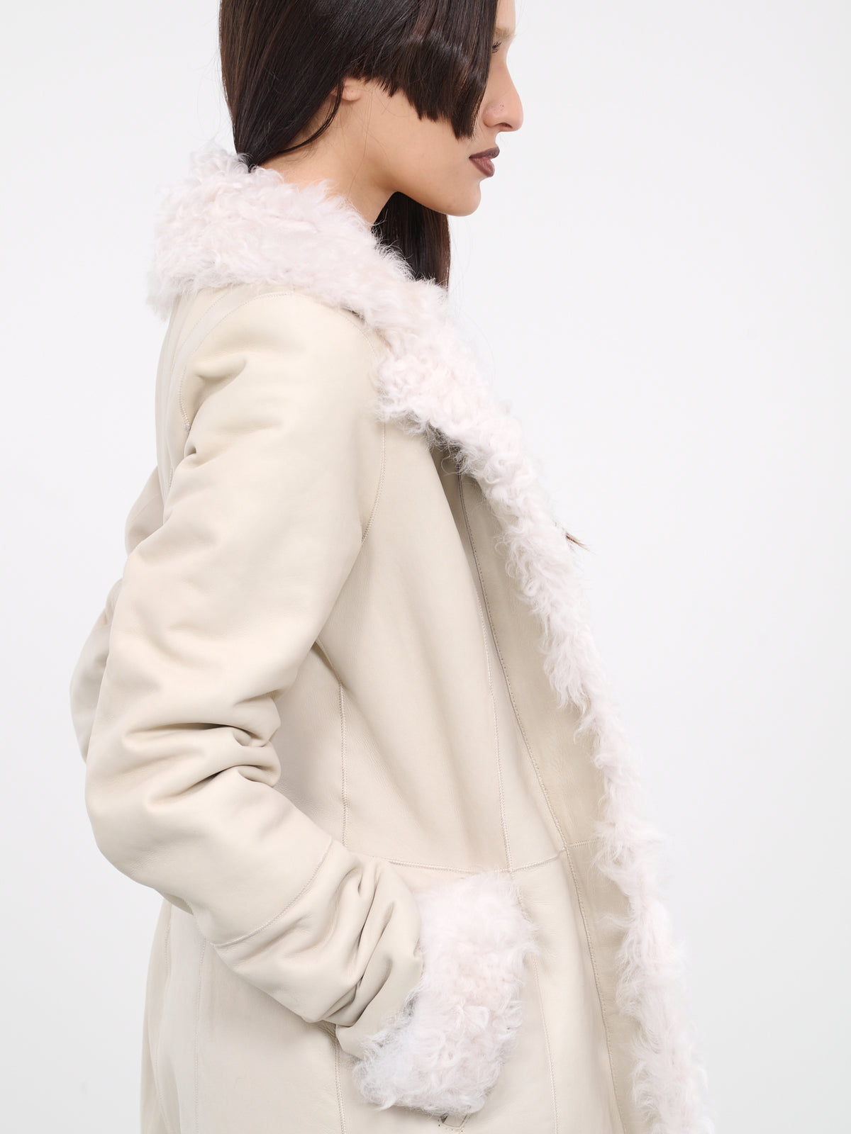 Shearling Coat (CT001USH-CREAM)