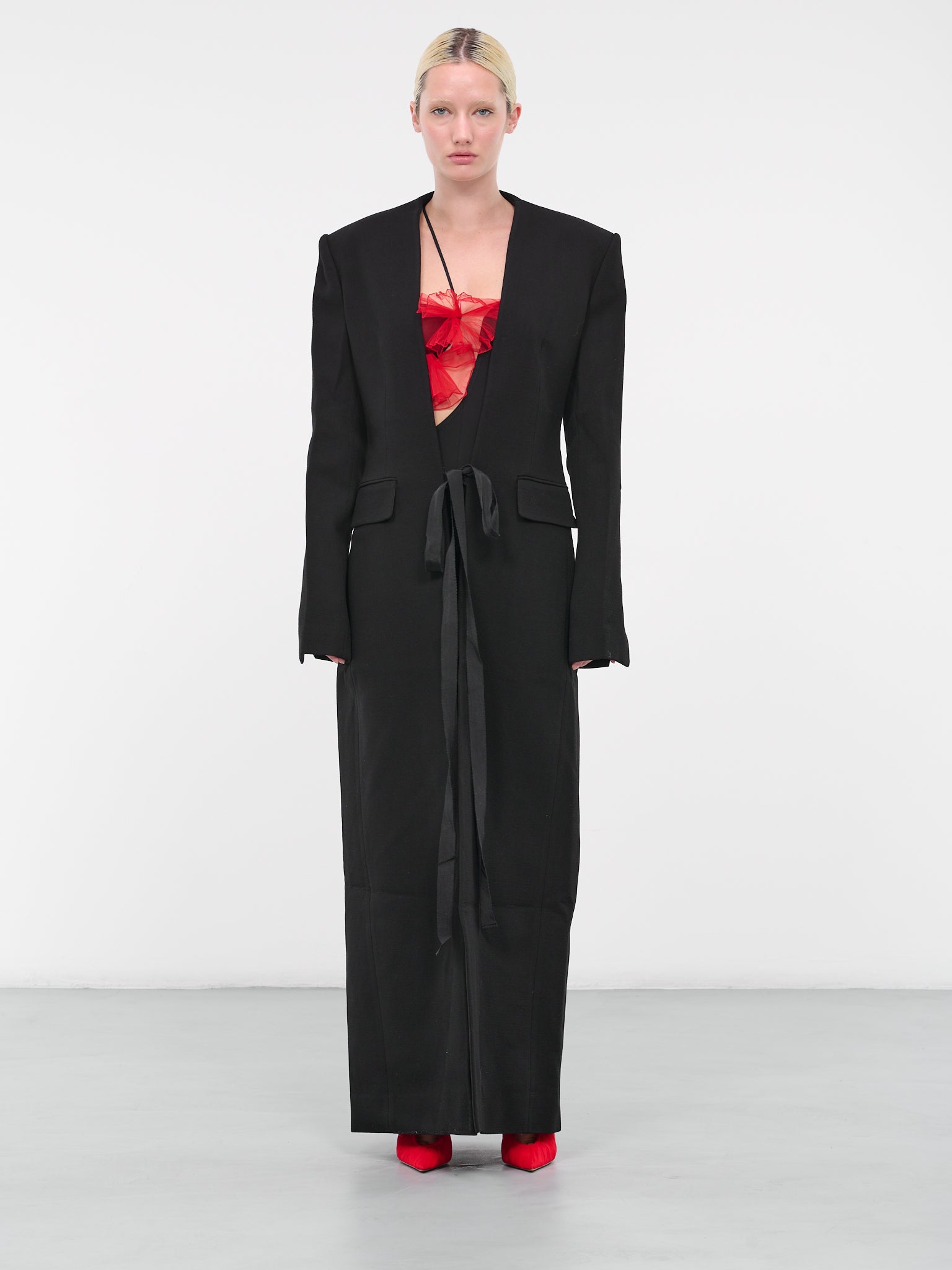 Tailored Maxi Coat (CT004-BLACK)