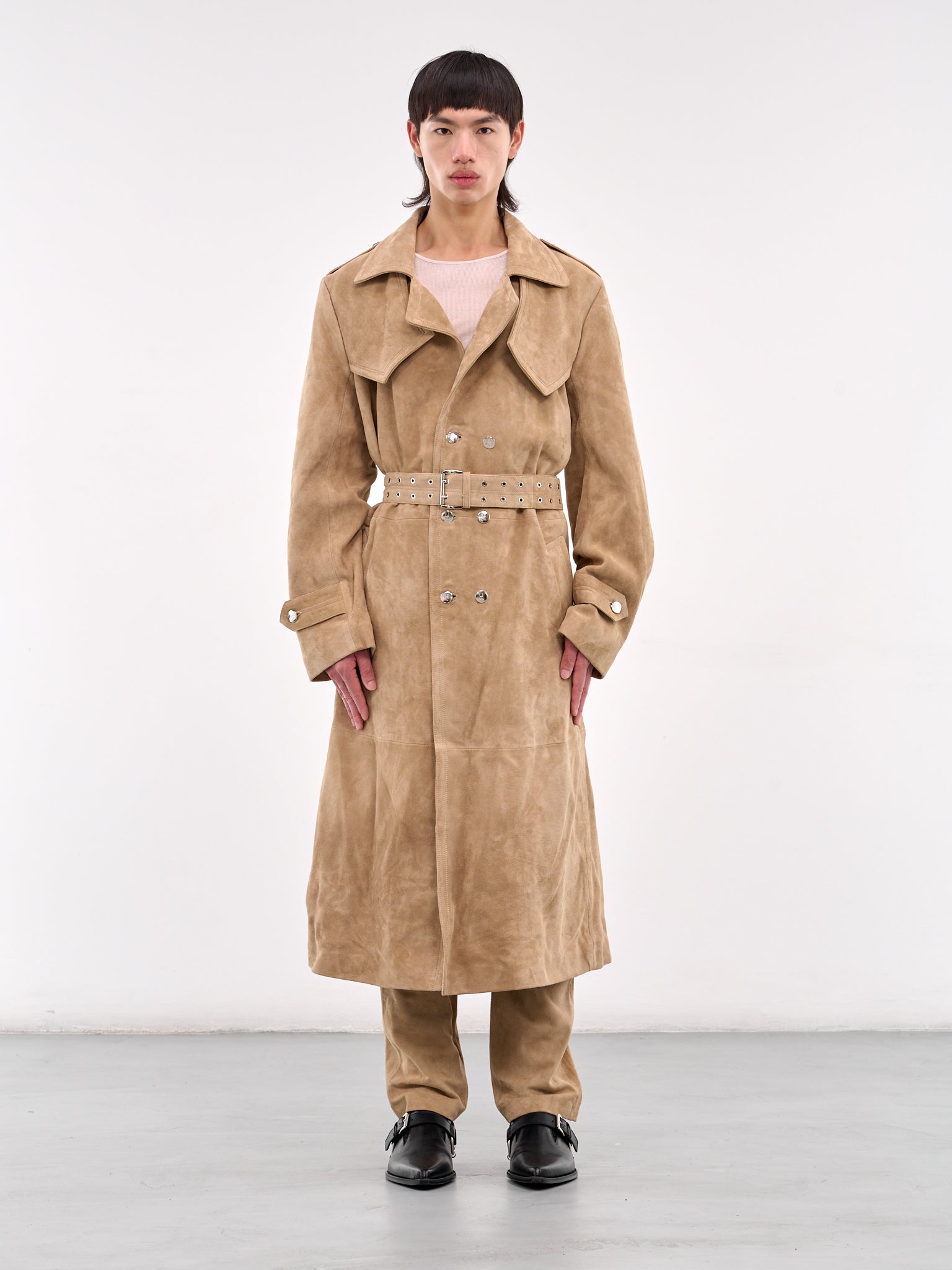 Amanda Suede Trench Coat (CT006-W-SUE-BEIGE)