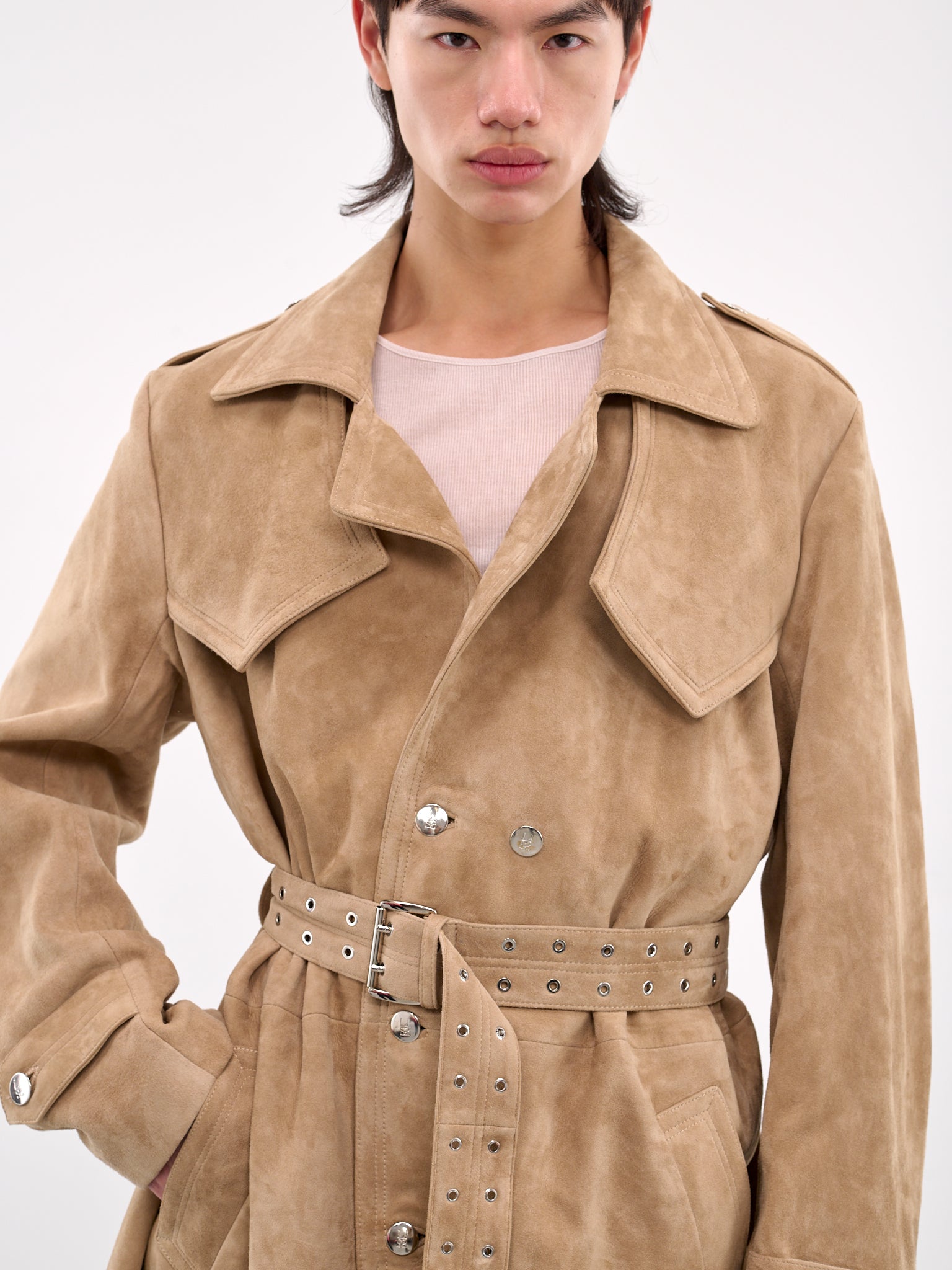 Amanda Suede Trench Coat (CT006-W-SUE-BEIGE)