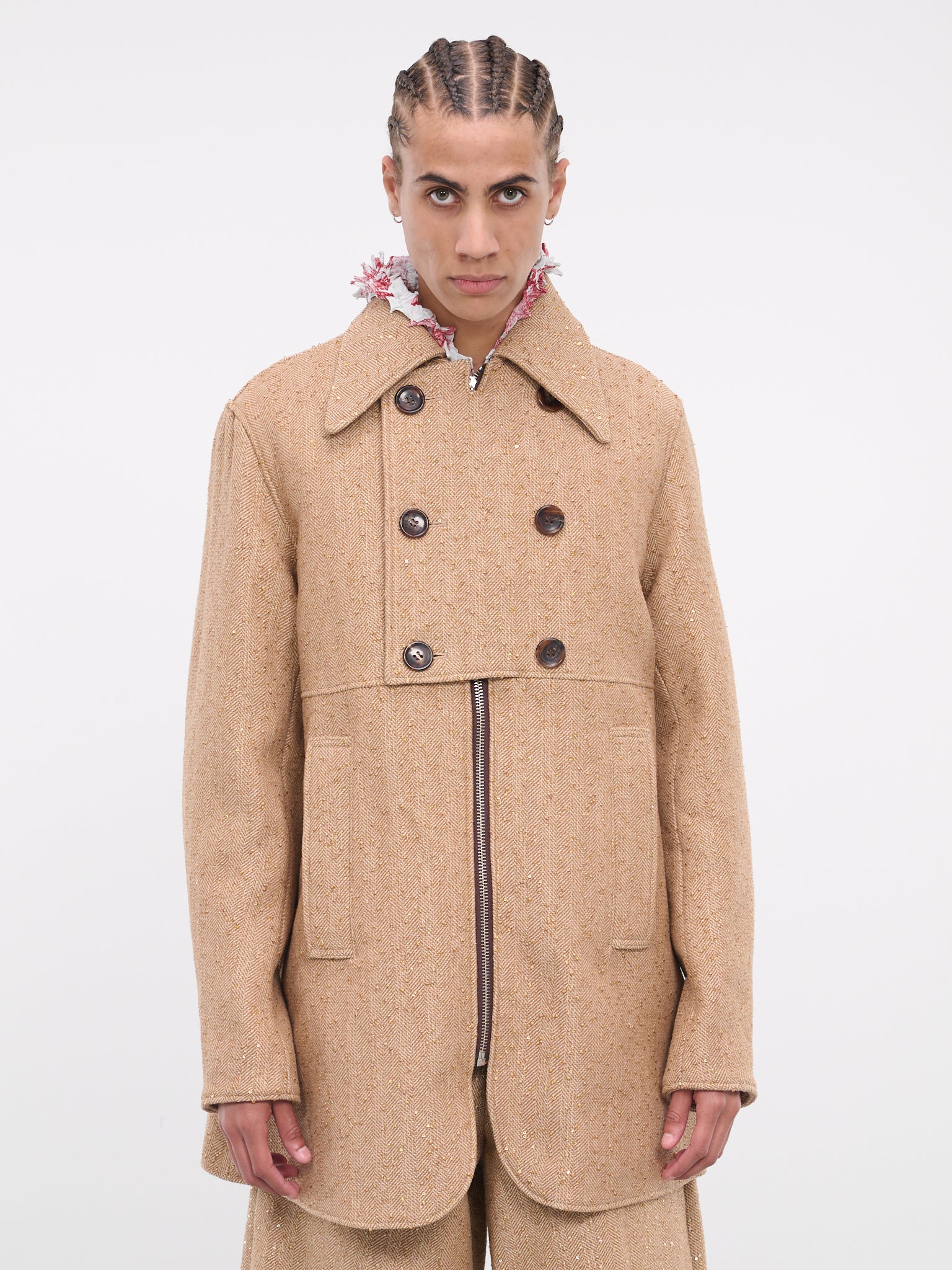 Cosmo Zip-Up Coat (CT0123-CAMEL)