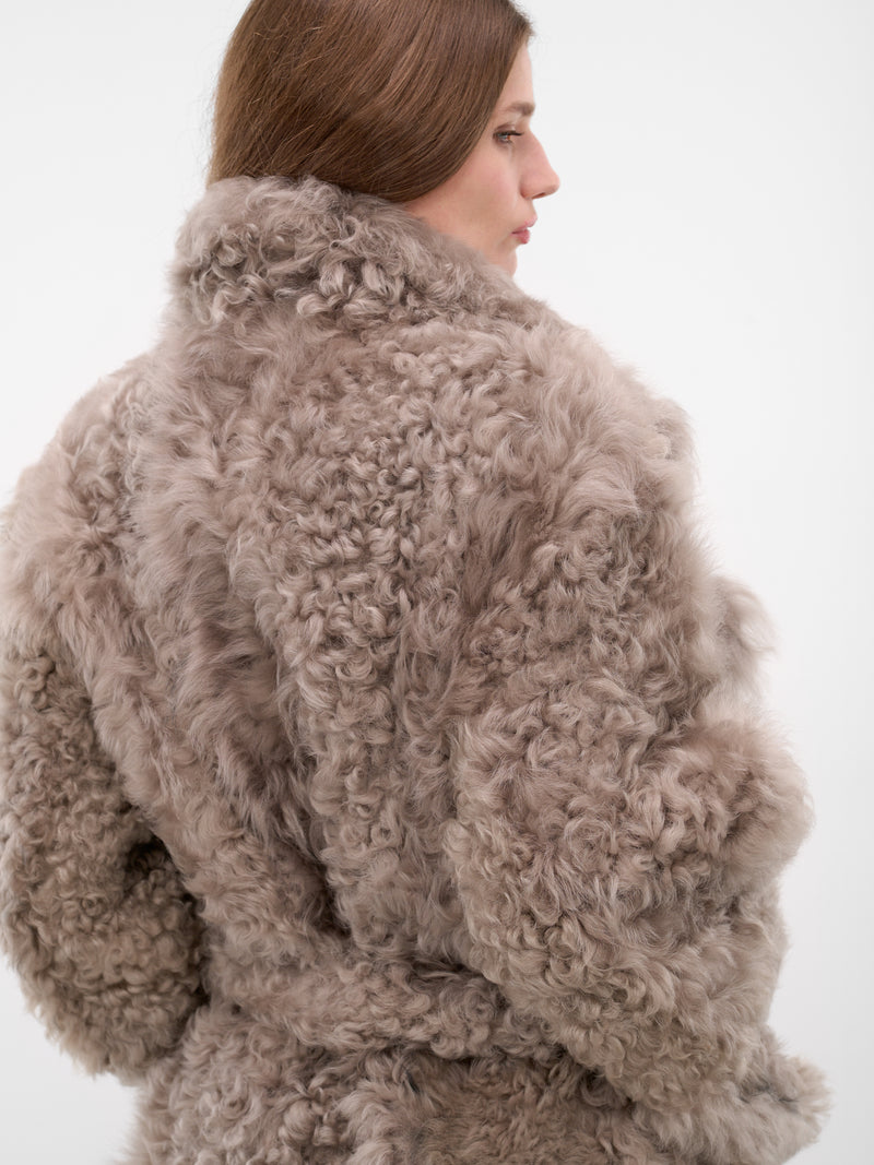 Pearl Oversized Shearling Coat (CT014-W-SHEARLING-PEARL)