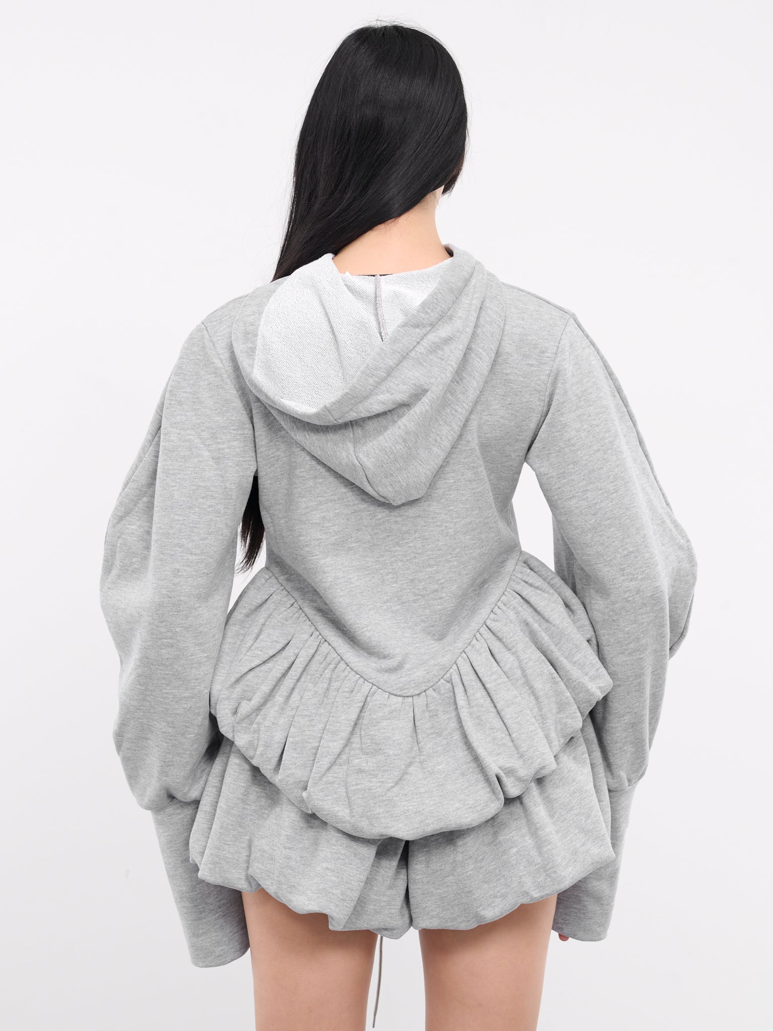 Irina Cut-Out Hoodie (CTHD02-IRINA-GREY-MELANGE)