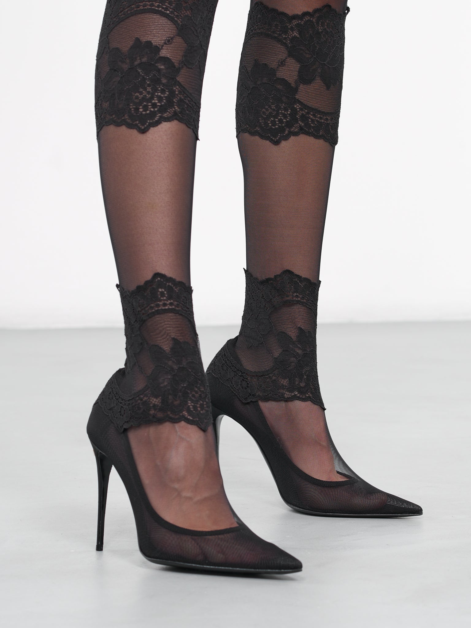 Lace Stocking Boots (CU1033-AN465-8B956-BLACK)