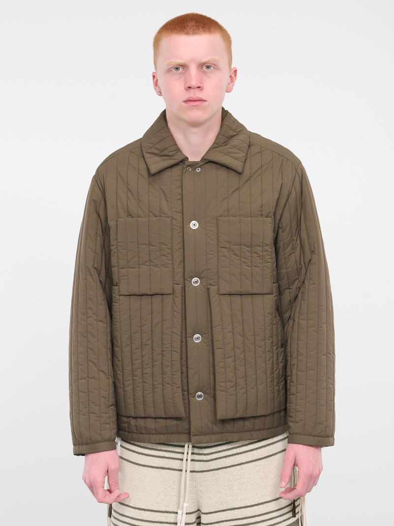 Quilted Workwear Jacket (CWOJKT01-BROWN)