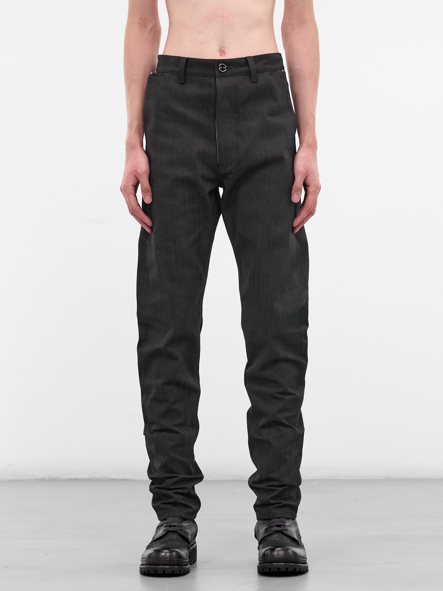 Black Reflective Selvedge Jeans (D-145R-LAW-96L-BLACK)
