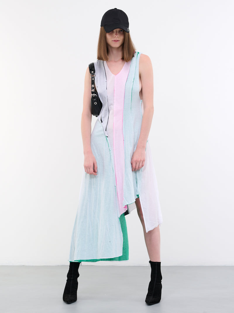 Ruched Midi Dress (D01A-MULTI)