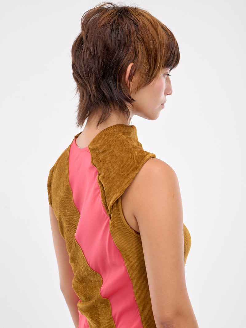 Pendle Dress (D03-35-CARAMEL-HOT-CORAL)