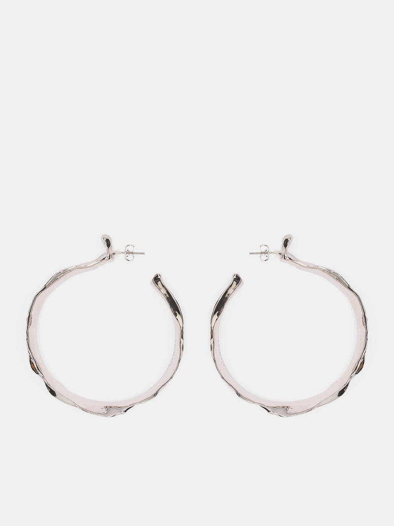 Sterling Silver Daimon Hoops (D05-S-DAIMON-HOOPS-SILVER)