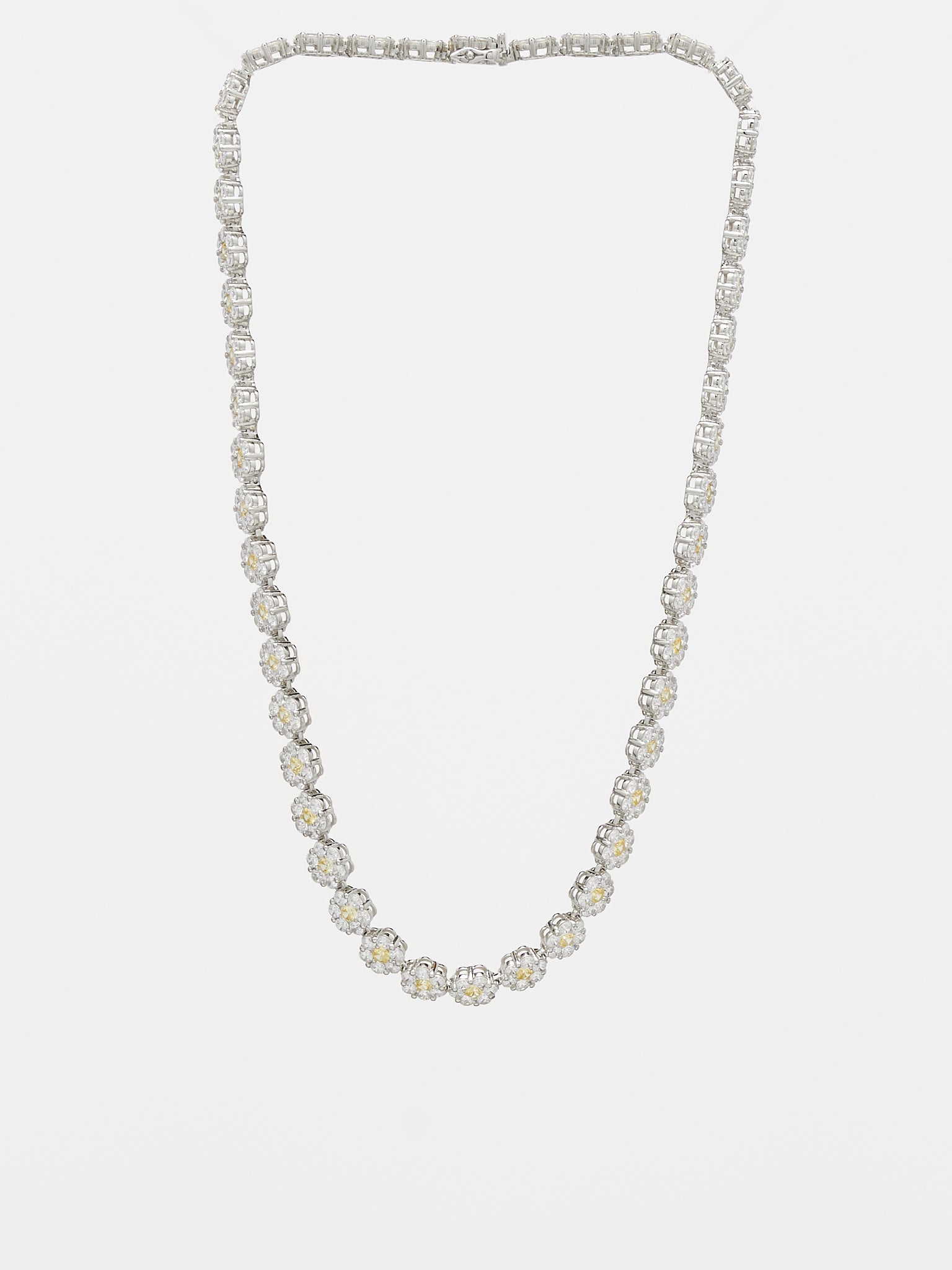 Daisy Tennis Necklace (DAISY-TENNIS-03-STERLING-SILVE)