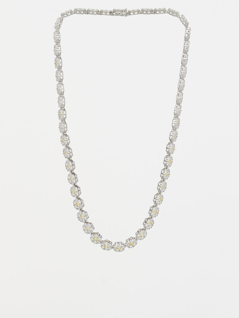 Daisy Tennis Necklace (DAISY-TENNIS-03-STERLING-SILVE)