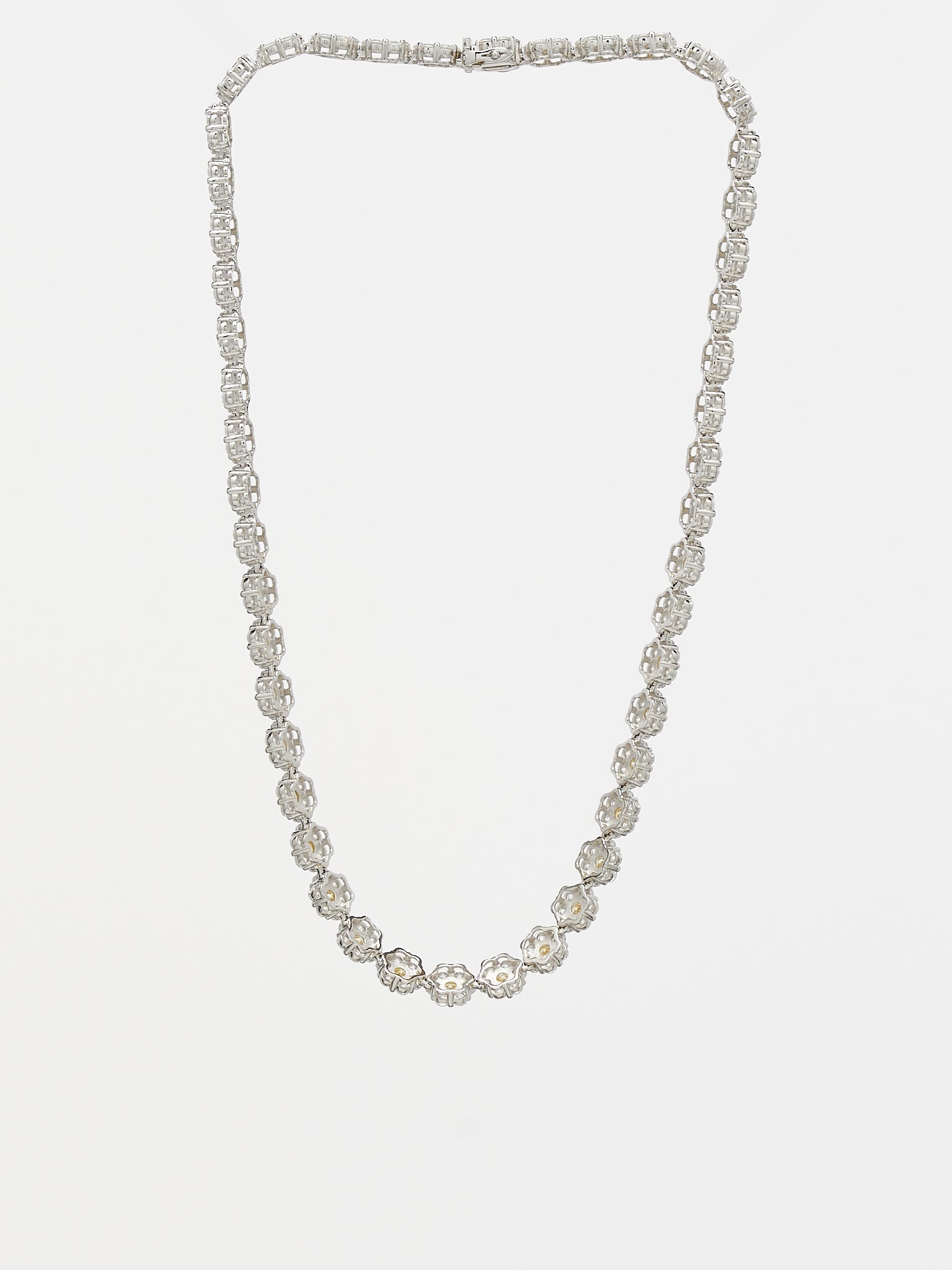 Daisy Tennis Necklace (DAISY-TENNIS-03-STERLING-SILVE)