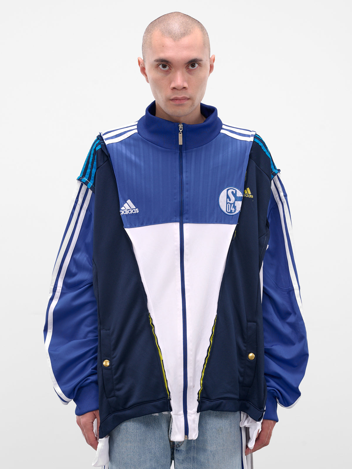 Patchwork Deconstructed Track Jacket (DC-NS-BL-02-MULTI)