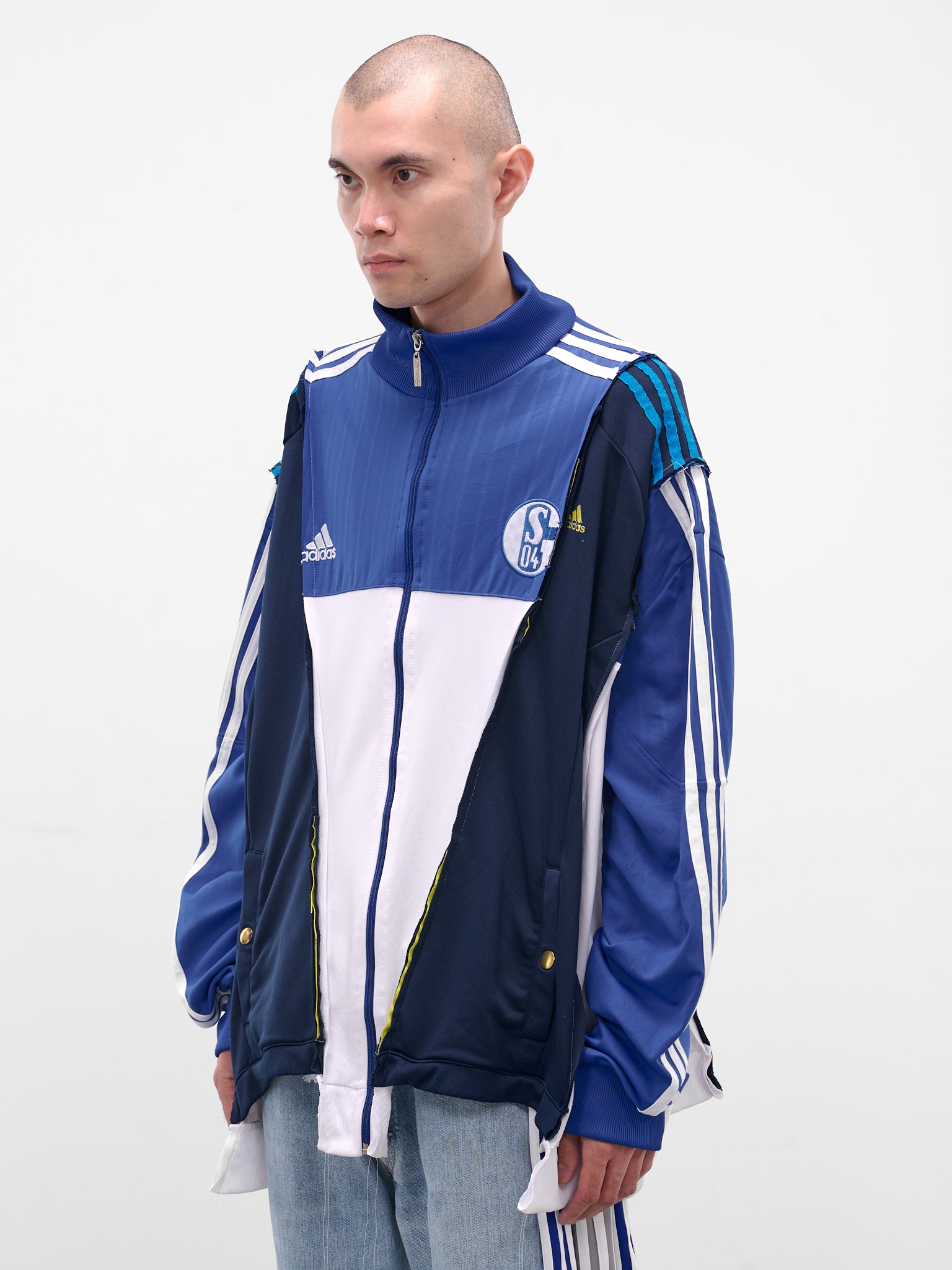Patchwork Deconstructed Track Jacket (DC-NS-BL-02-MULTI)