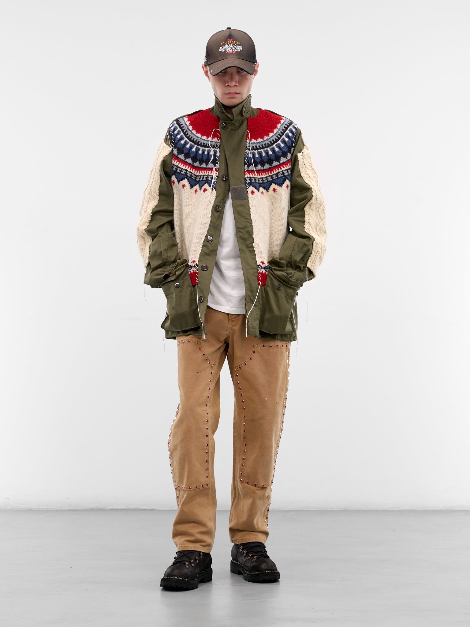 Deconstructed Hybrid Sweater Field Jacket (DC-NS-BL-08-KHAKI)
