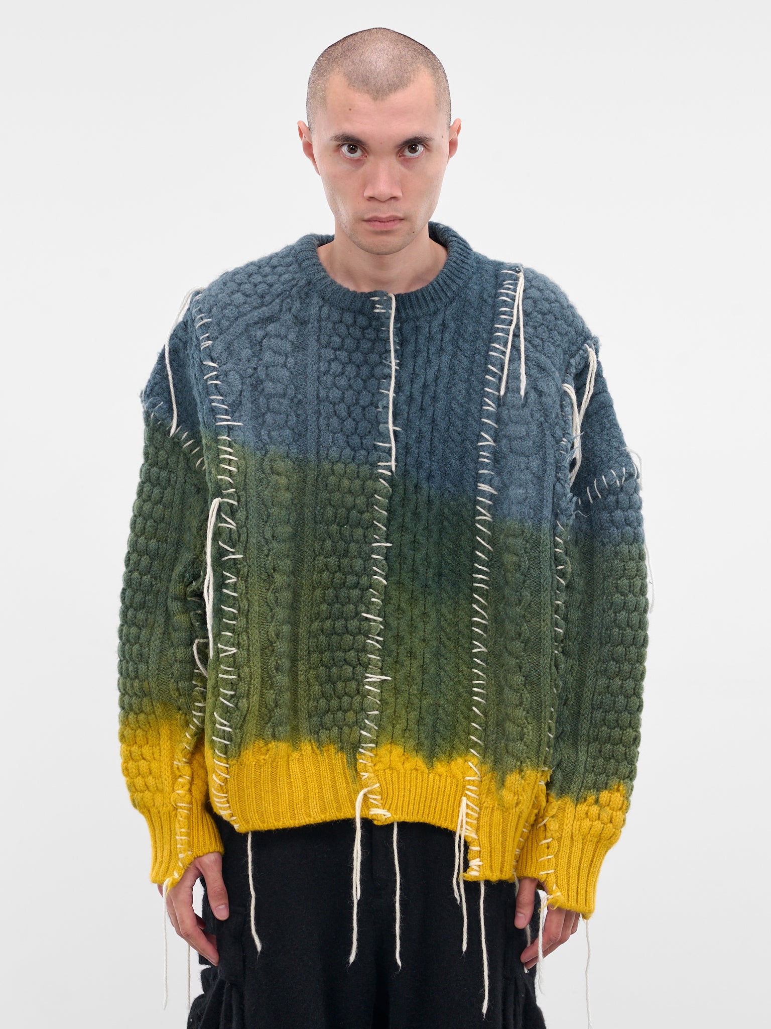 Deconstructed Gradient Knit Sweater (DC-NS-KN-09-MORNING)