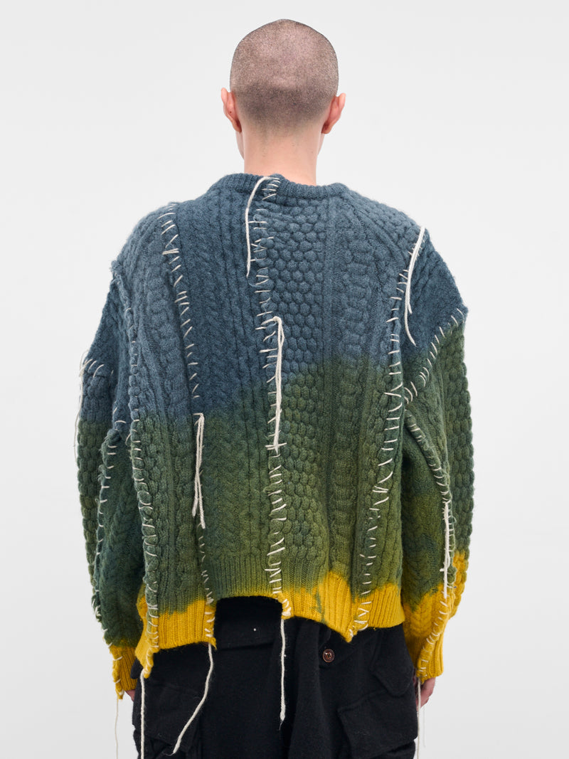 Deconstructed Gradient Knit Sweater (DC-NS-KN-09-MORNING)