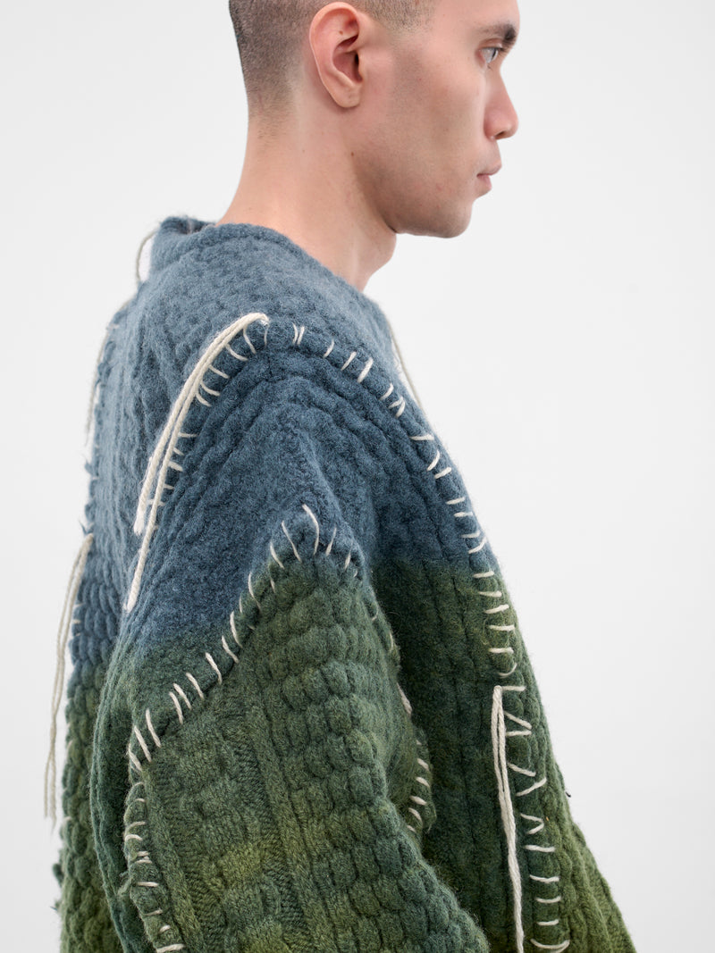 Deconstructed Gradient Knit Sweater (DC-NS-KN-09-MORNING)