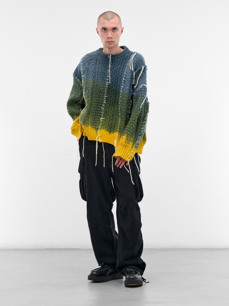 Deconstructed Gradient Knit Sweater (DC-NS-KN-09-MORNING)