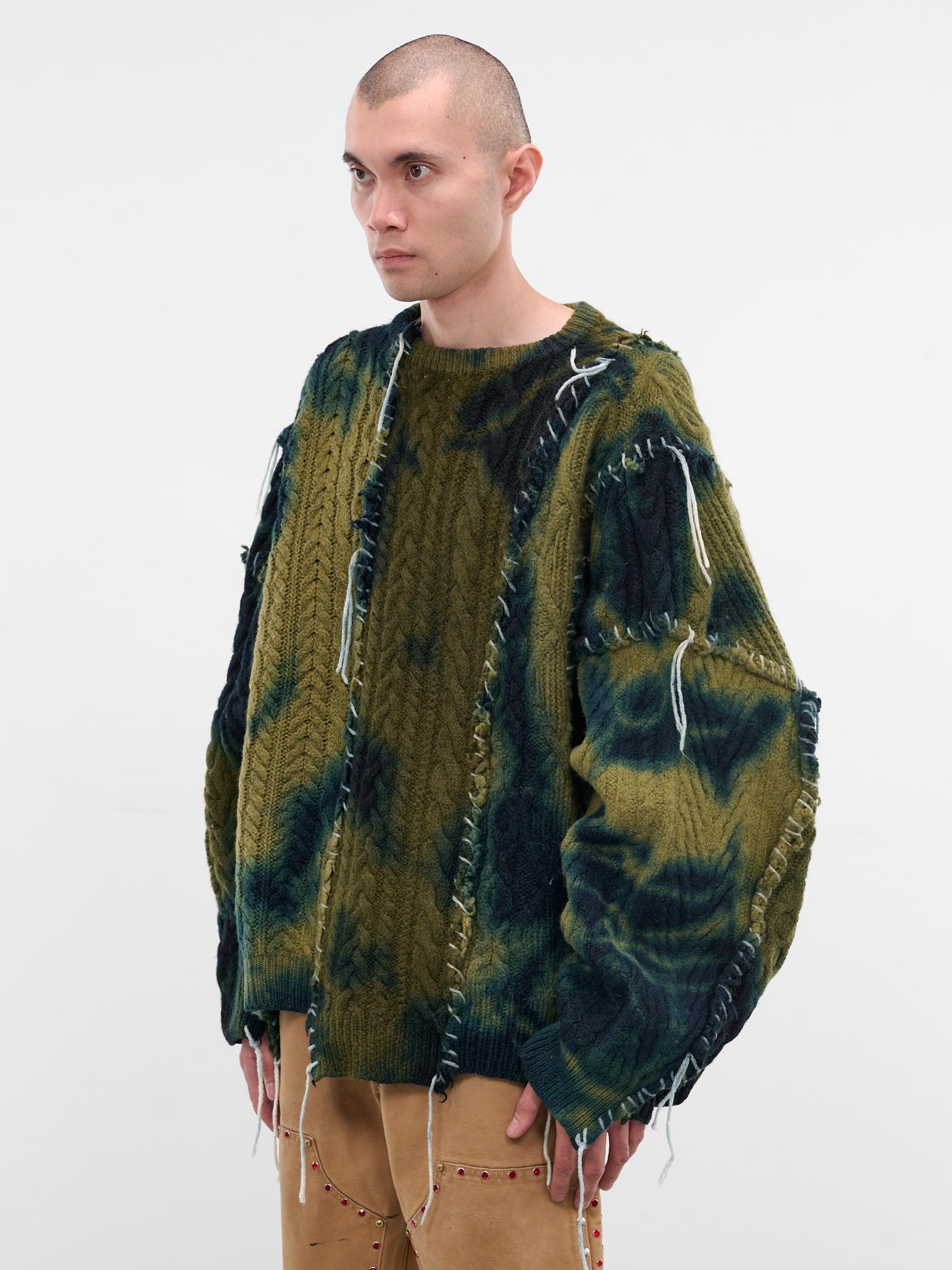 Deconstructed Tie-Dye Knit Sweater (DC-NS-KN-09-NOON)